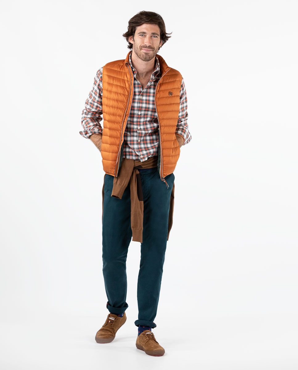 Orange Puffer Vest