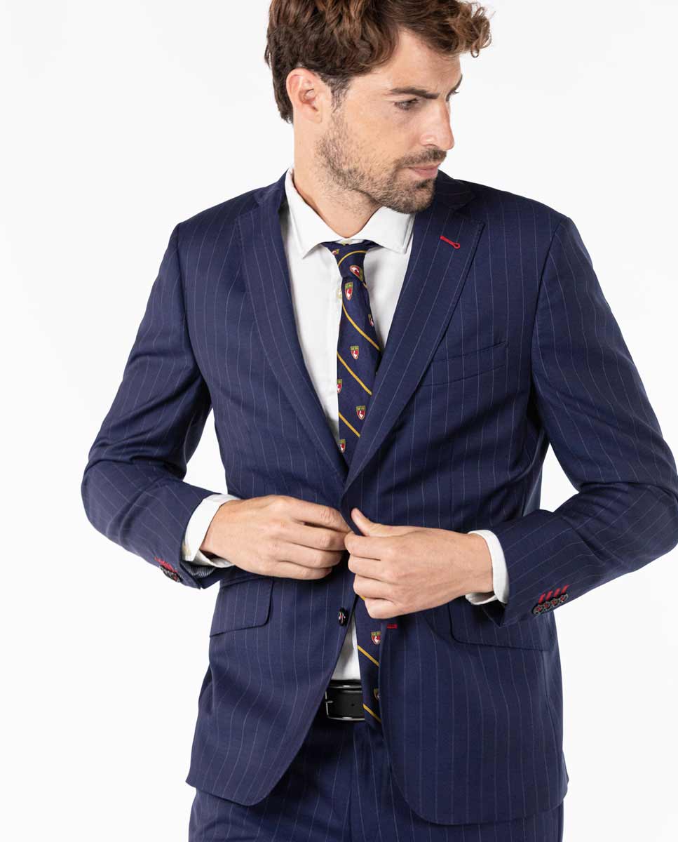 Plain Navy pinstripe Blazer Suit Separate