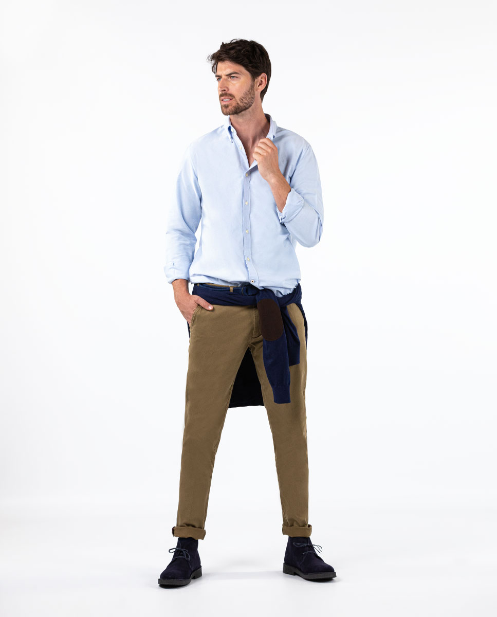 Khaki Chino Trousers