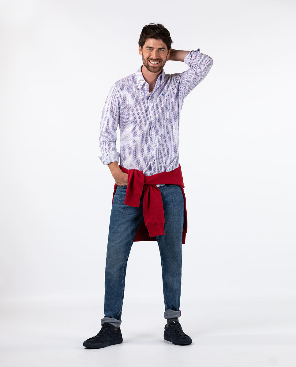 Camisa Estampada Gafas