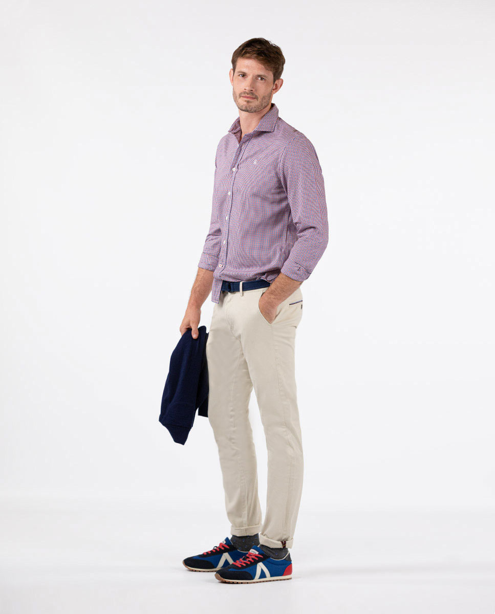 Red and Blue Vichy Shirt