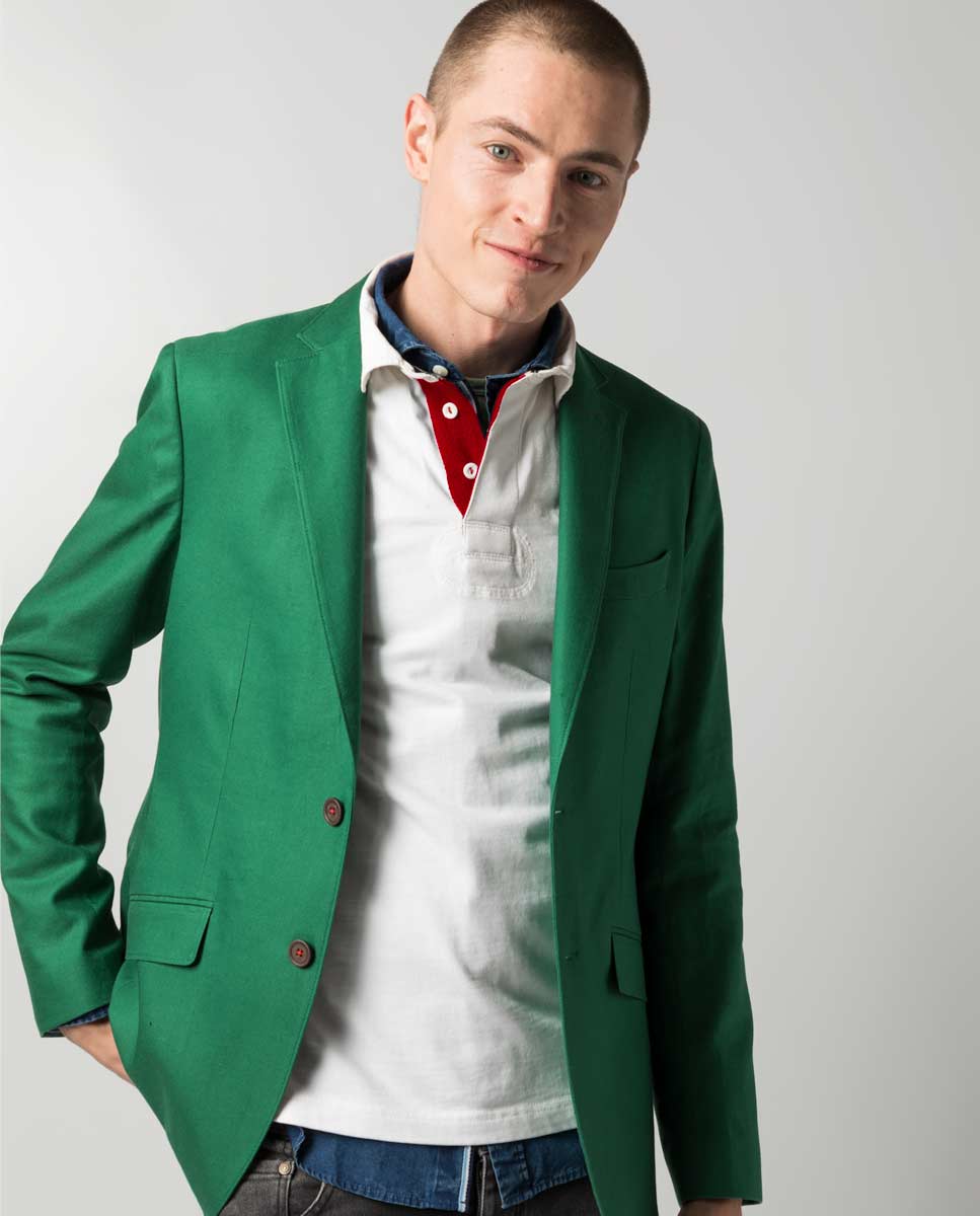 Green Panama Blazer