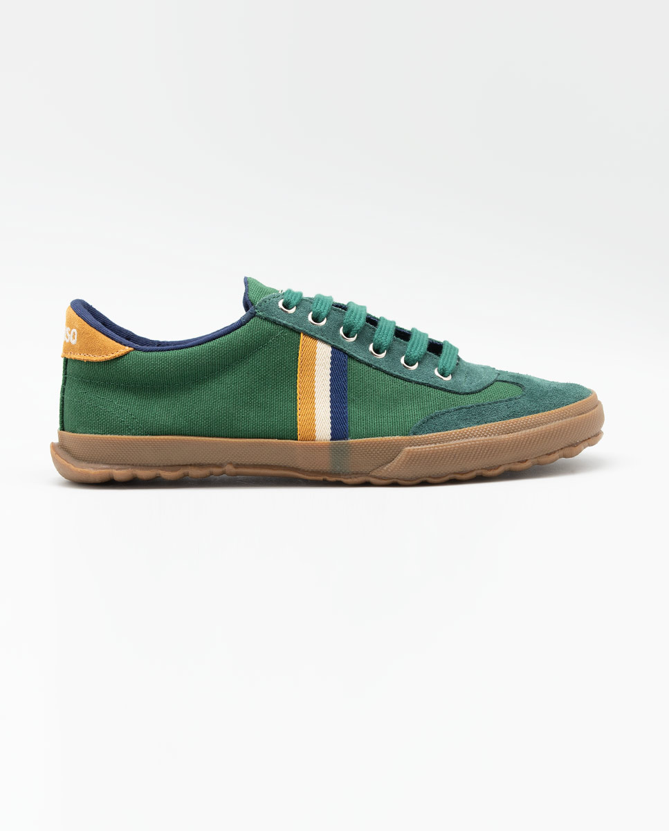 Match Green Canvas Gum Sole Ribbon