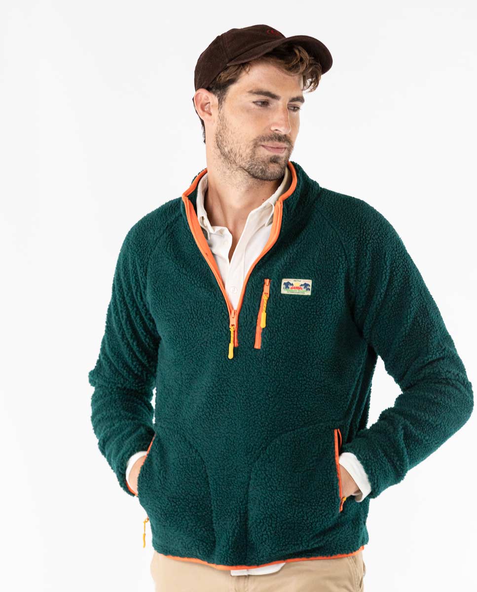 Green Fleece Pullover