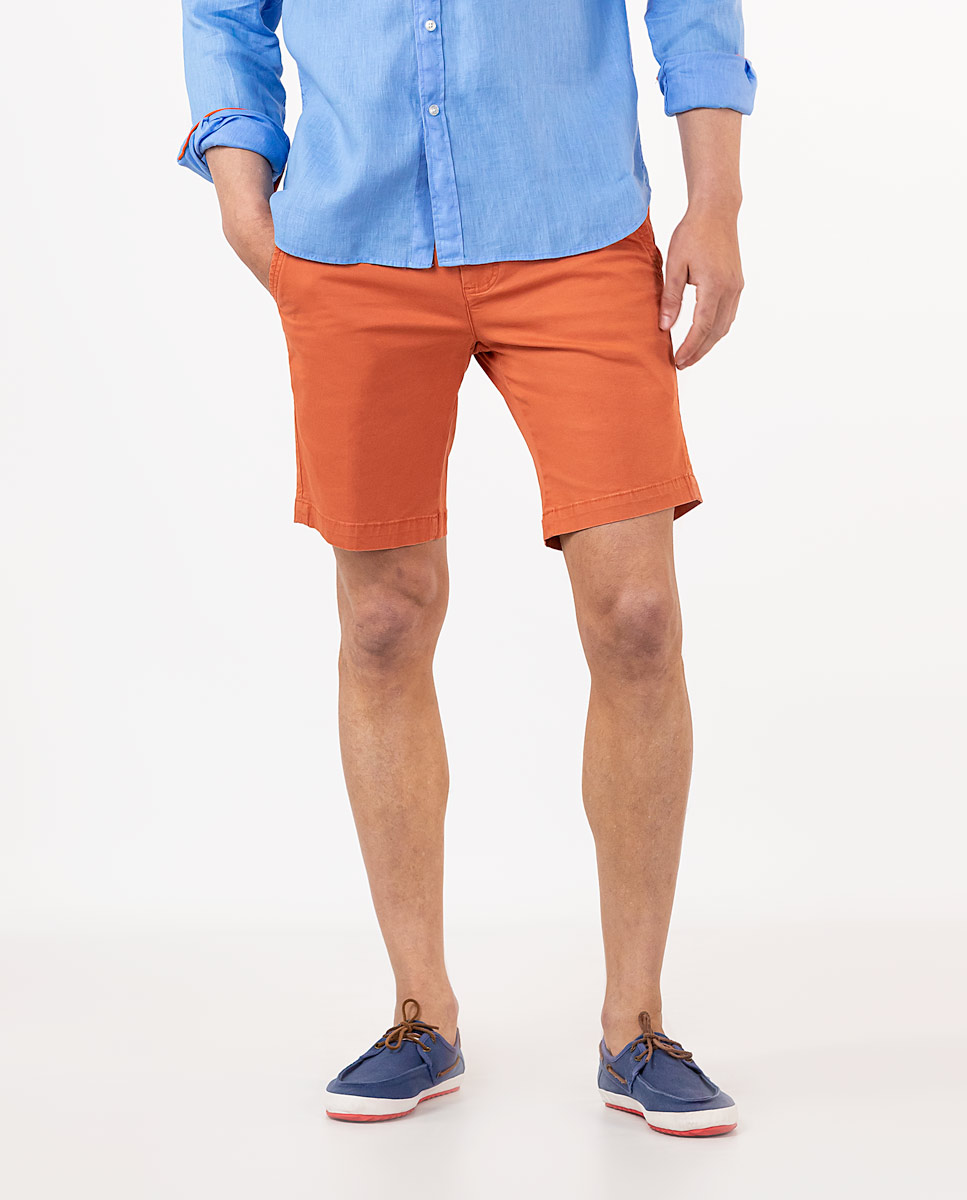 Orange Bermuda Shorts