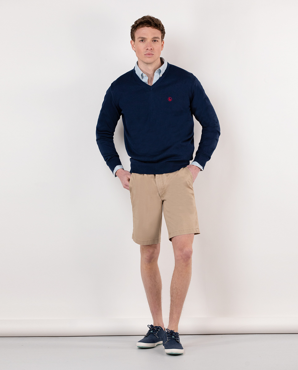 Beige Bermuda Shorts