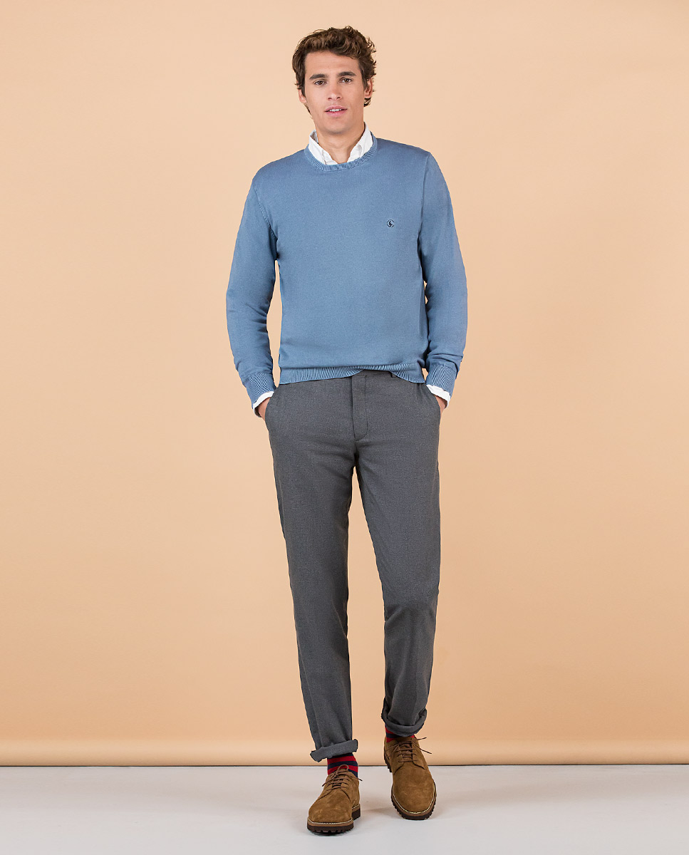 Pantalón Panamá Gris Melange