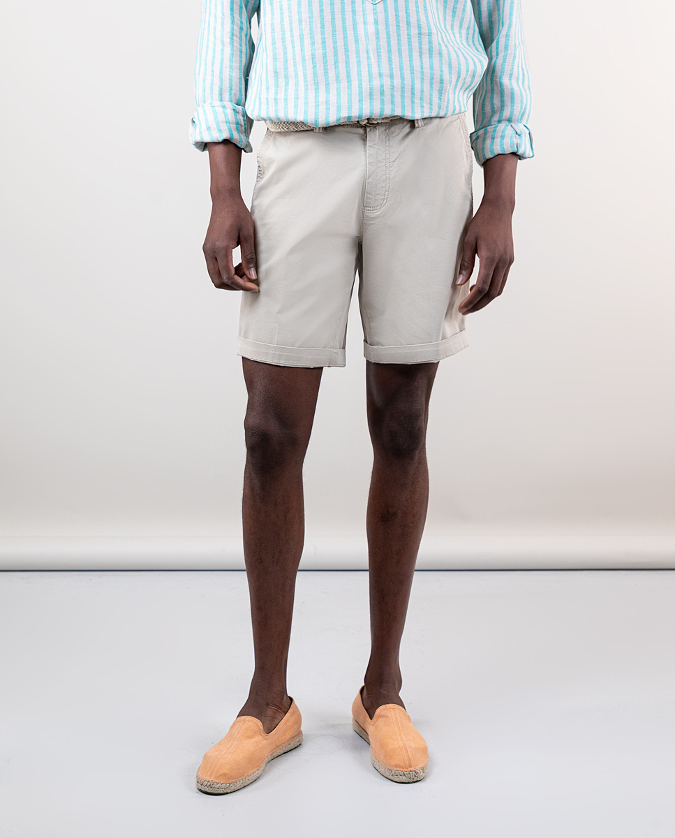 Beige Bermuda Shorts