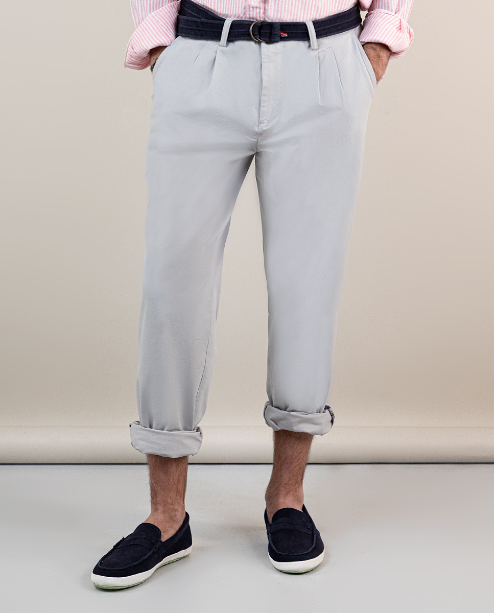 Darted Stone Chinos