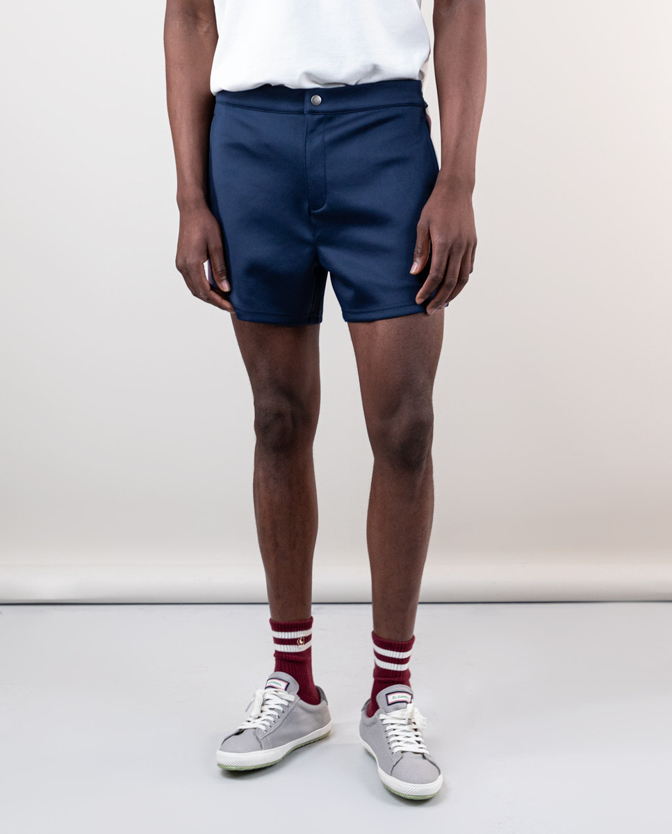 Stretchy Navy Retro Shorts