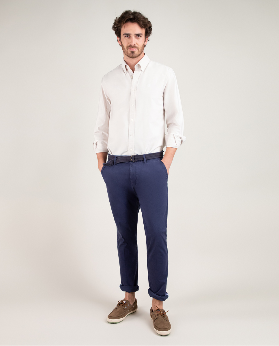 Basic Navy Chinos