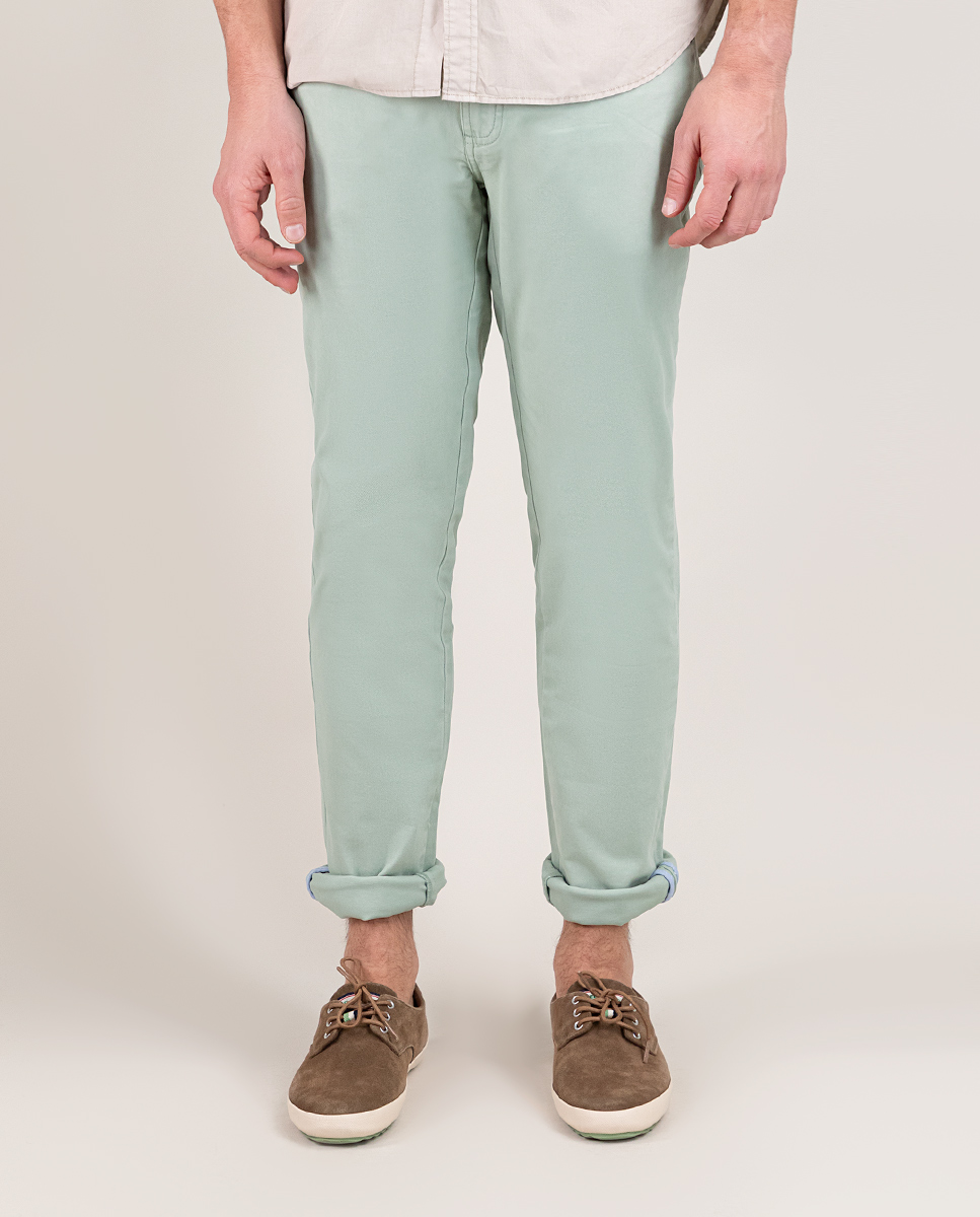 Green 5-Pocket Trousers
