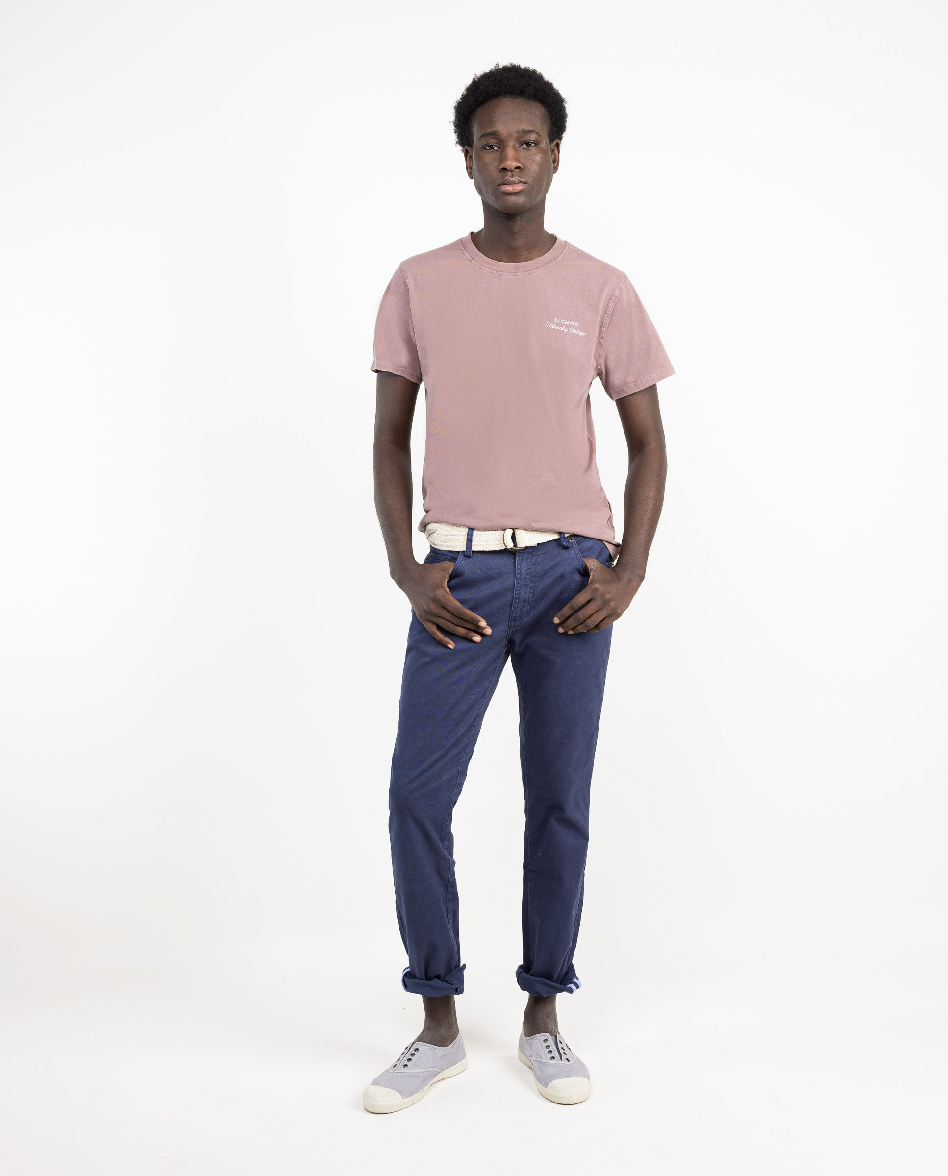 Navy 5-Pocket Trousers