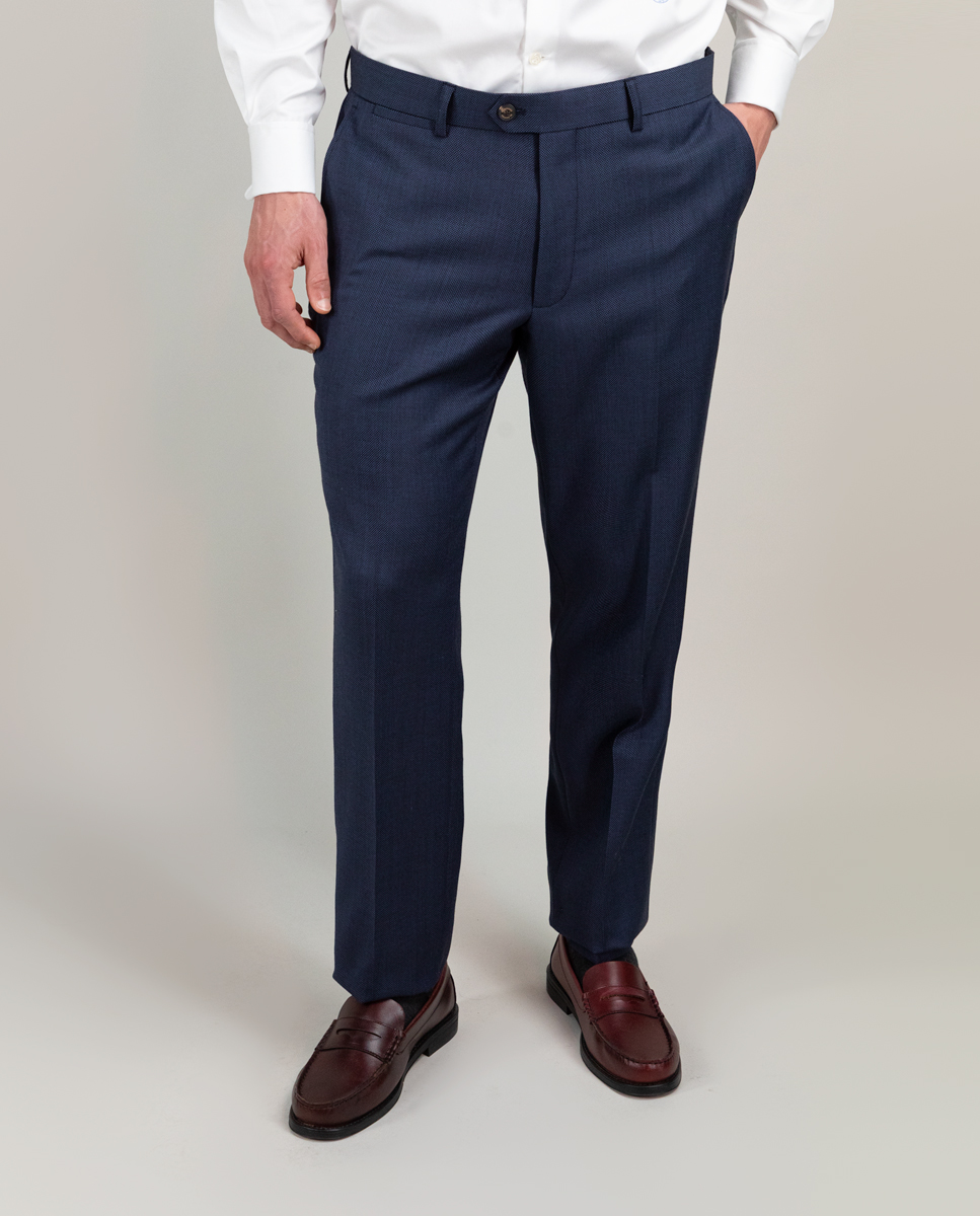 Navy Birdseye Trouser Separate