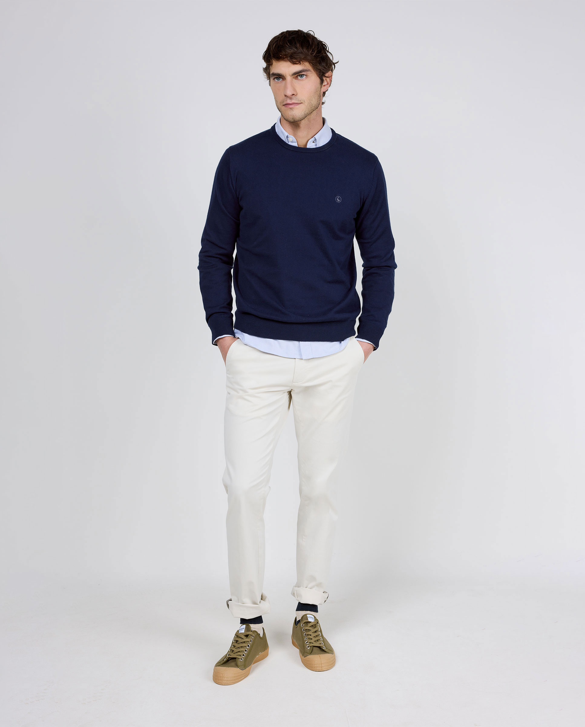 Basic Chino Trousers Stone