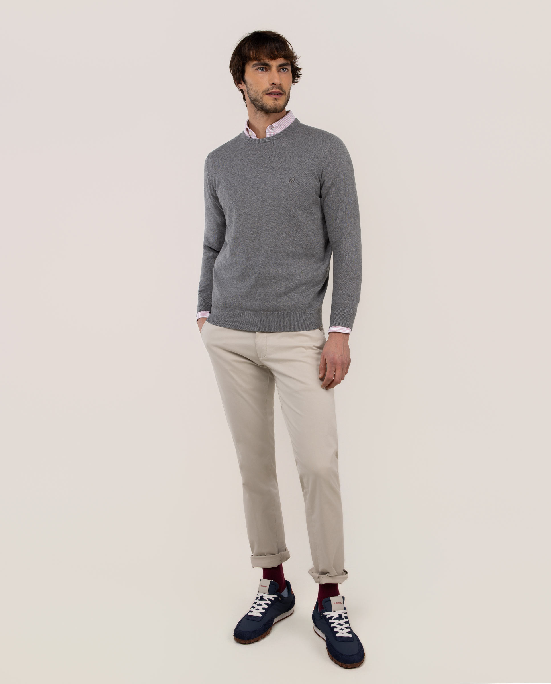 Basic Beige Chino Trousers