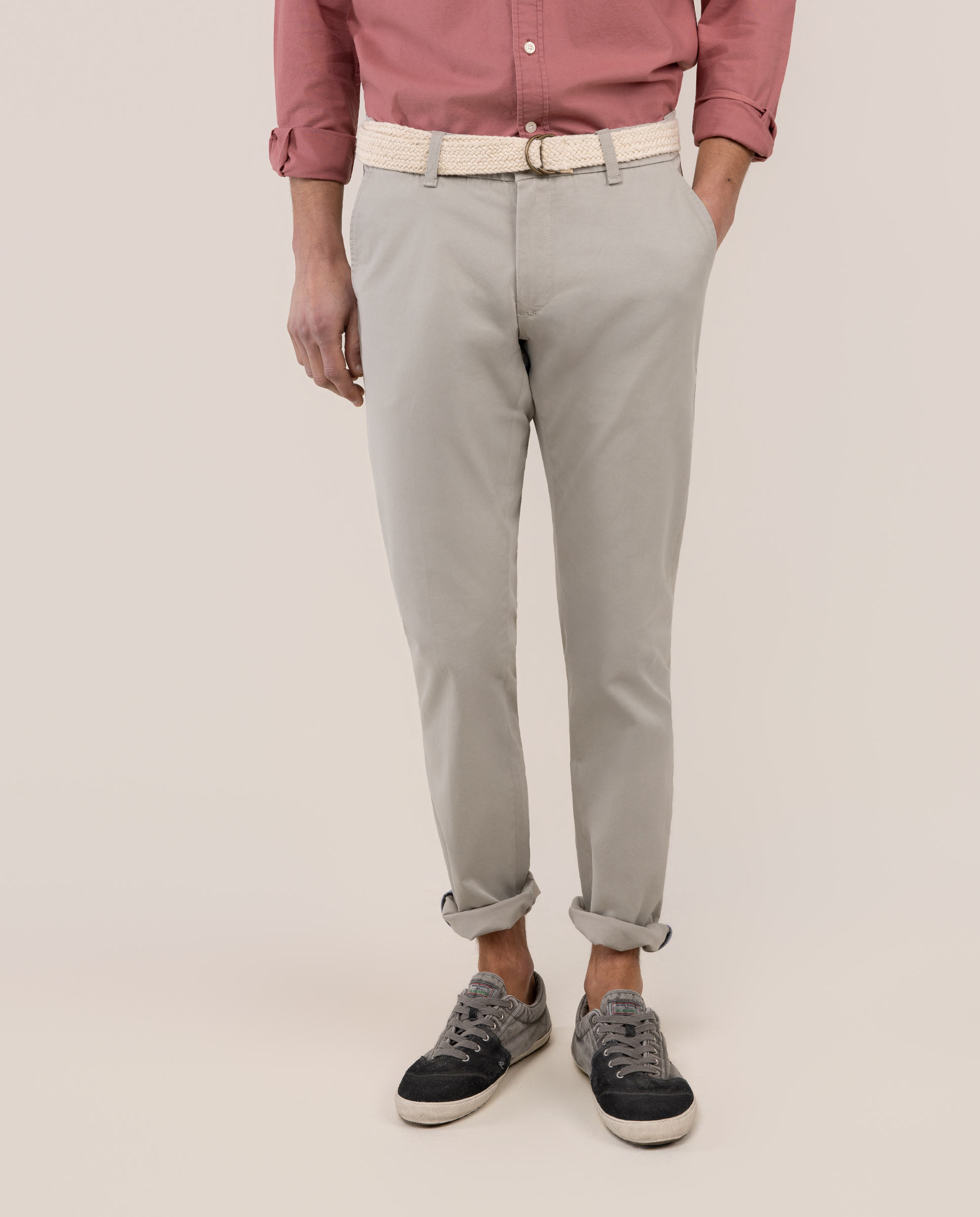 Pantalón Chino Básico Verde Claro