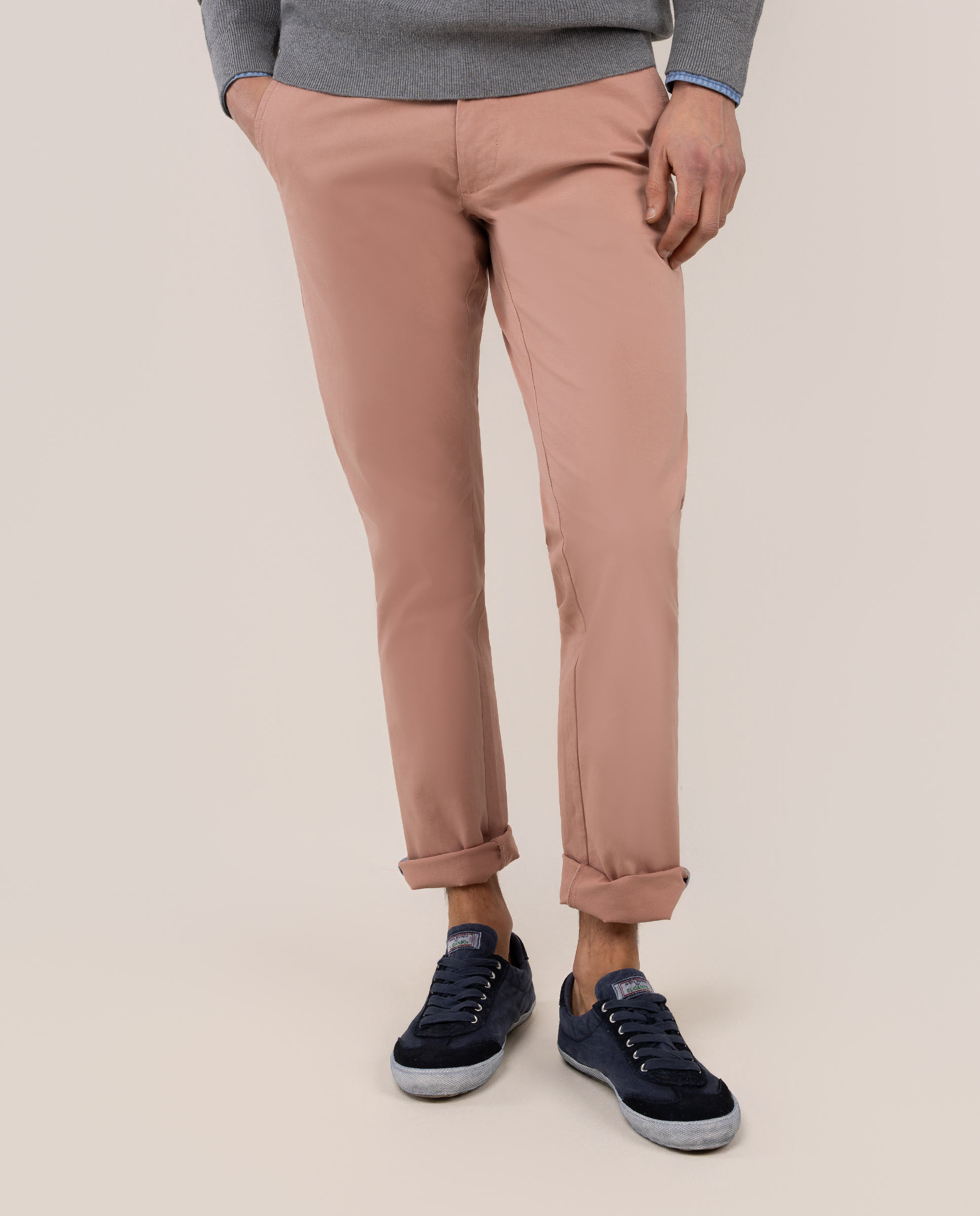 Basic Red Chino Trousers