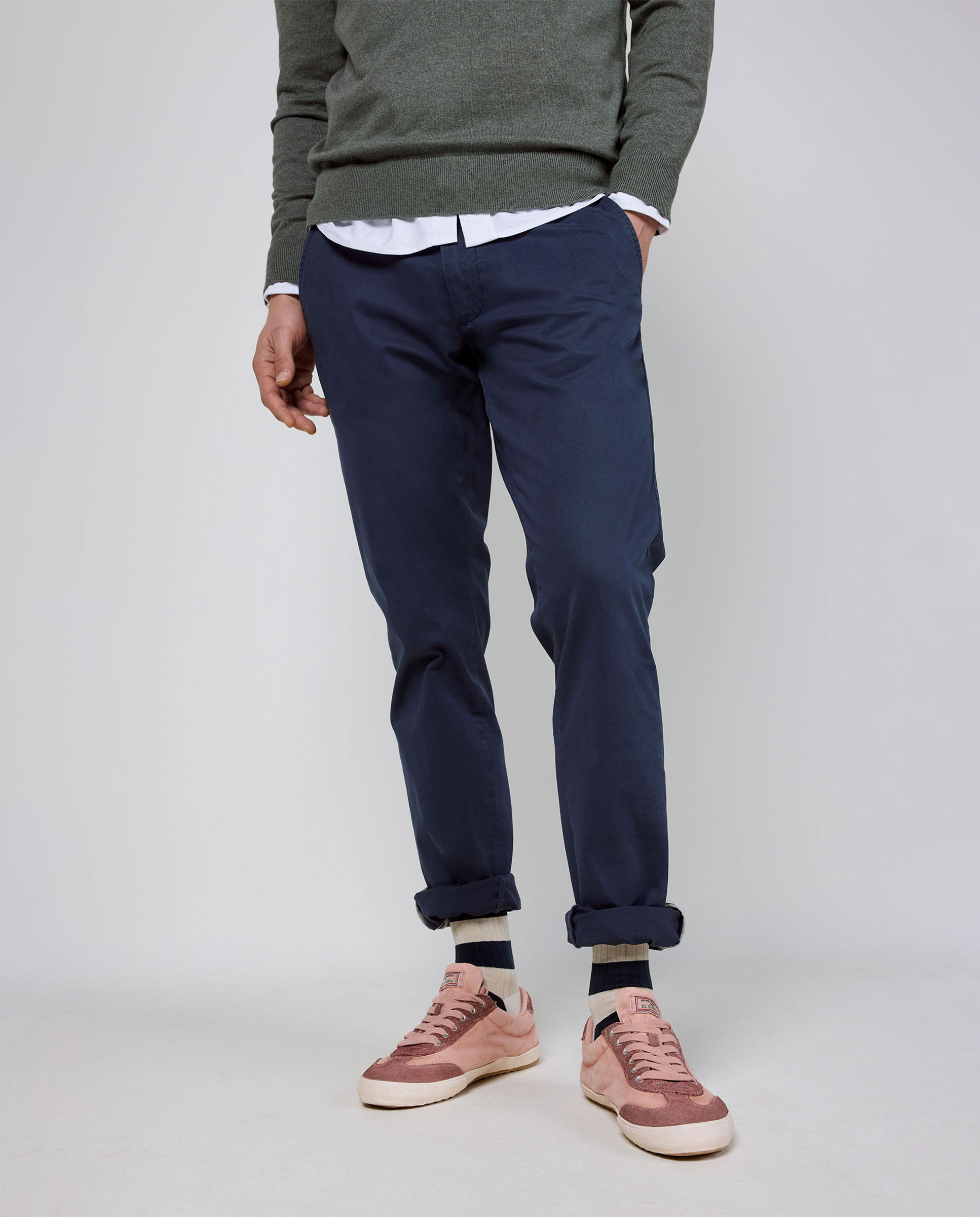 Pantalón Chino Básico Marino