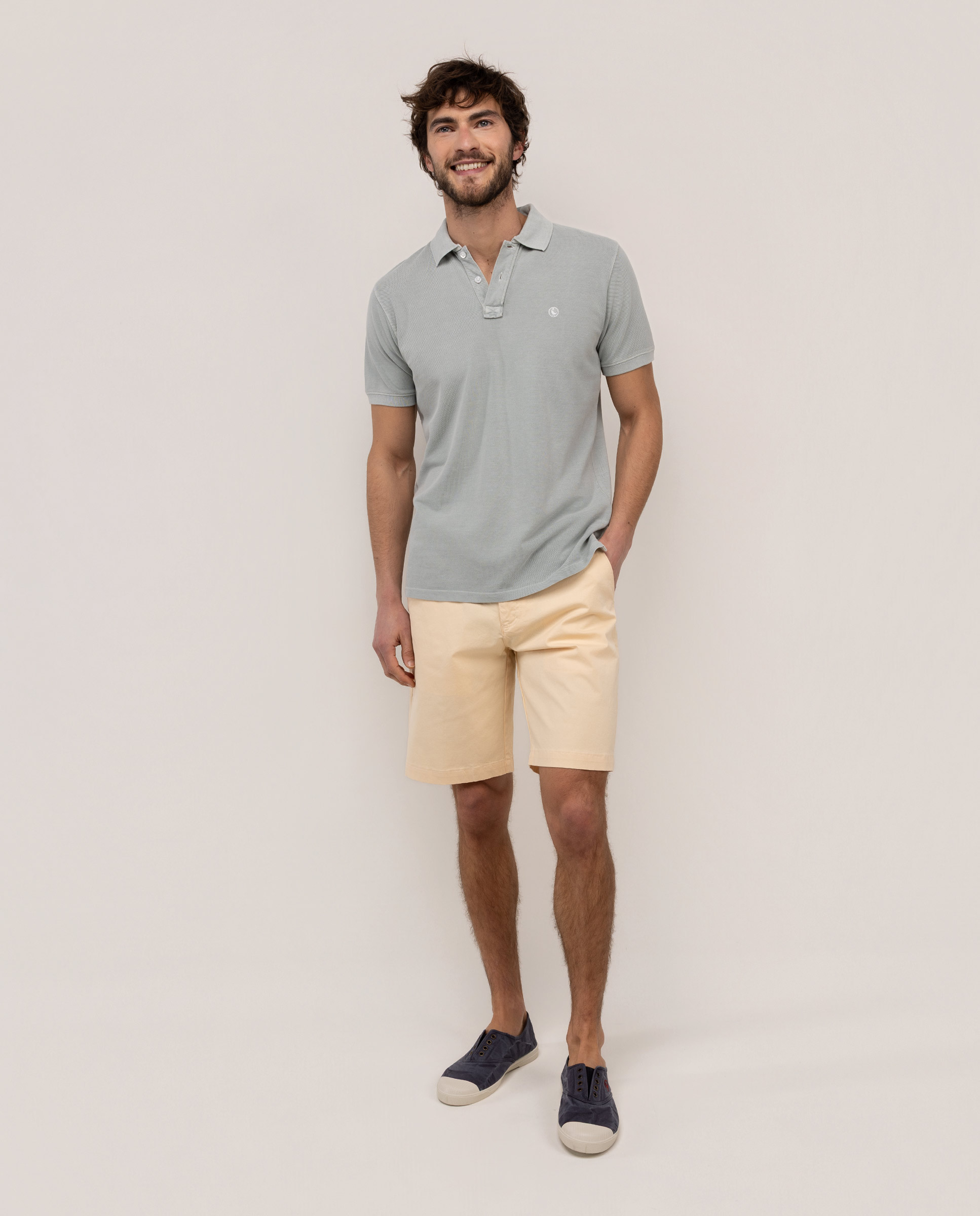 Basic Yellow Bermuda Shorts