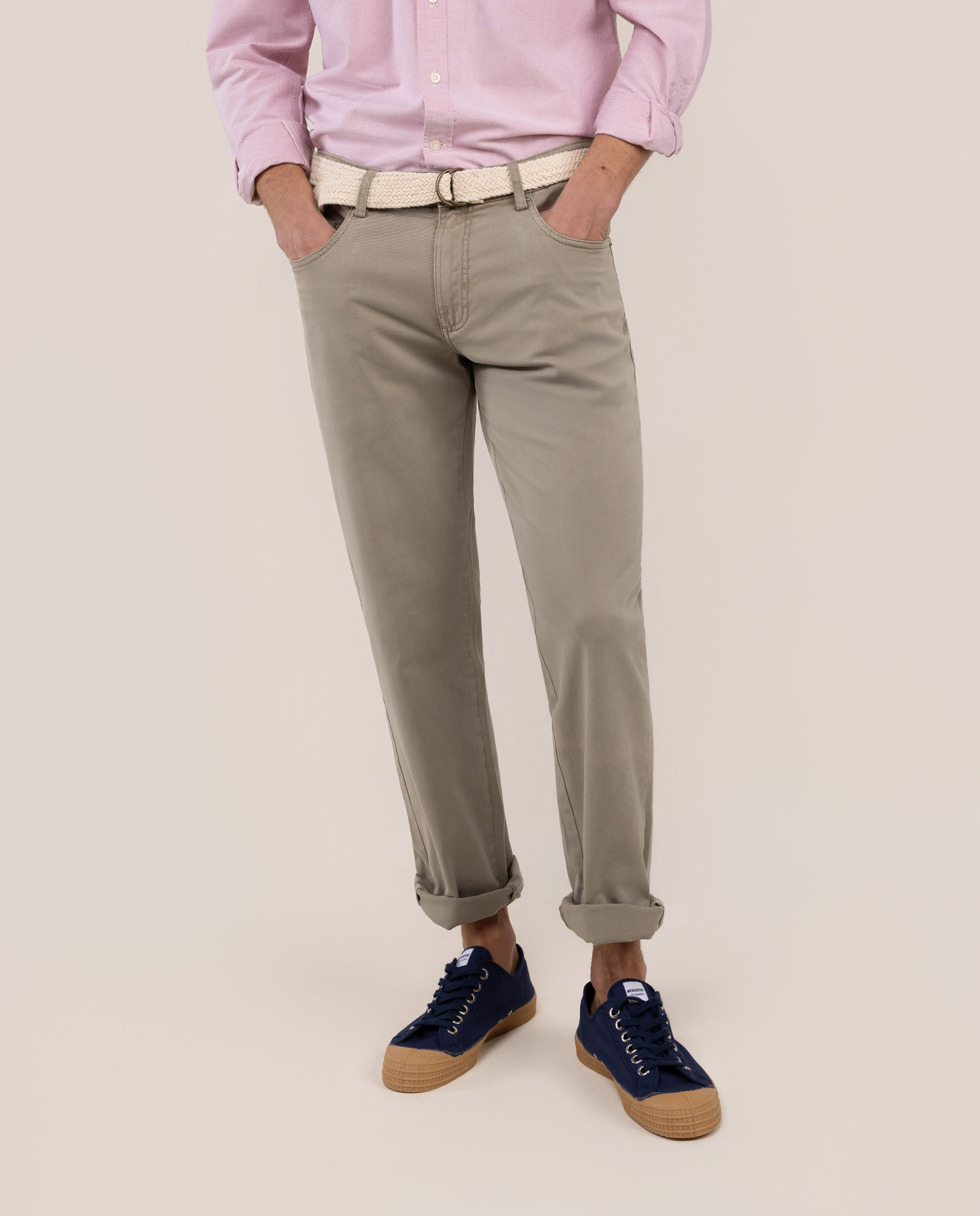 Green 5-Pocket Trousers