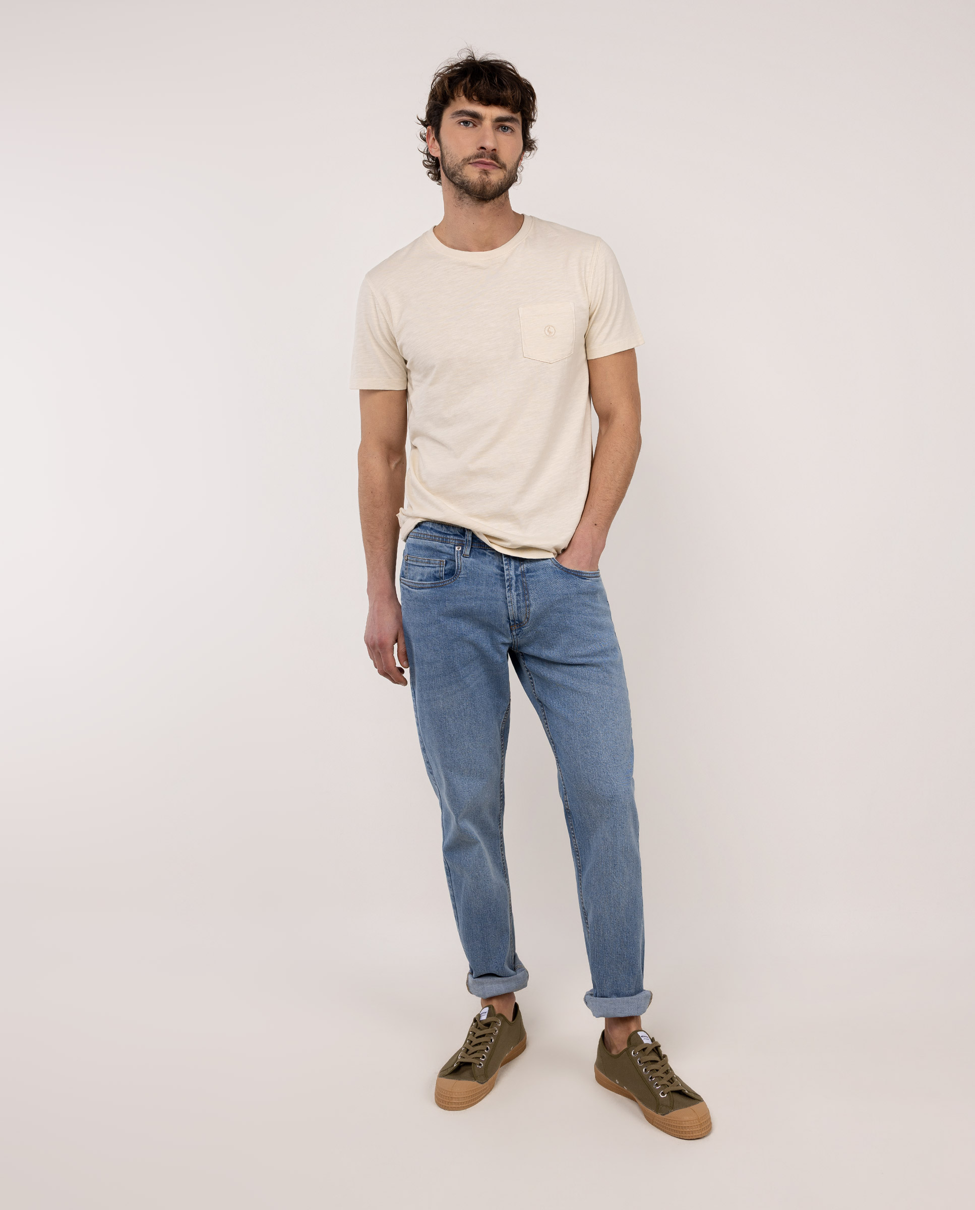 Light Blue Denim Trousers