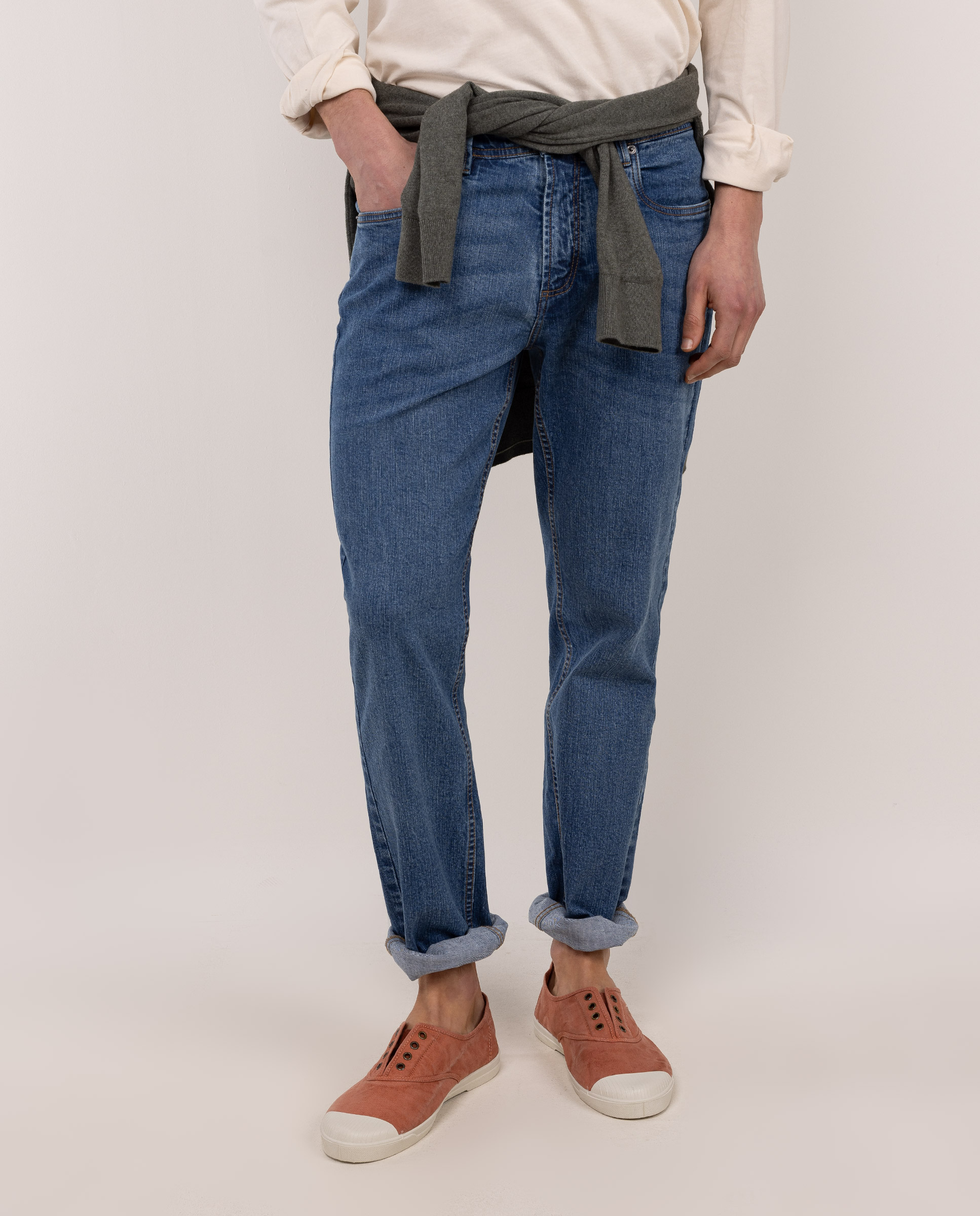 Medium Blue Denim Trousers