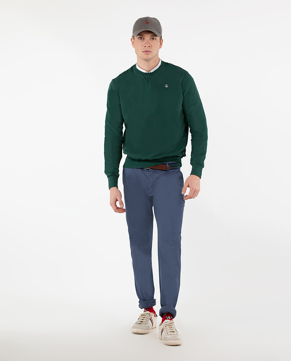 Pantalón Chino Garment Dyed Marino