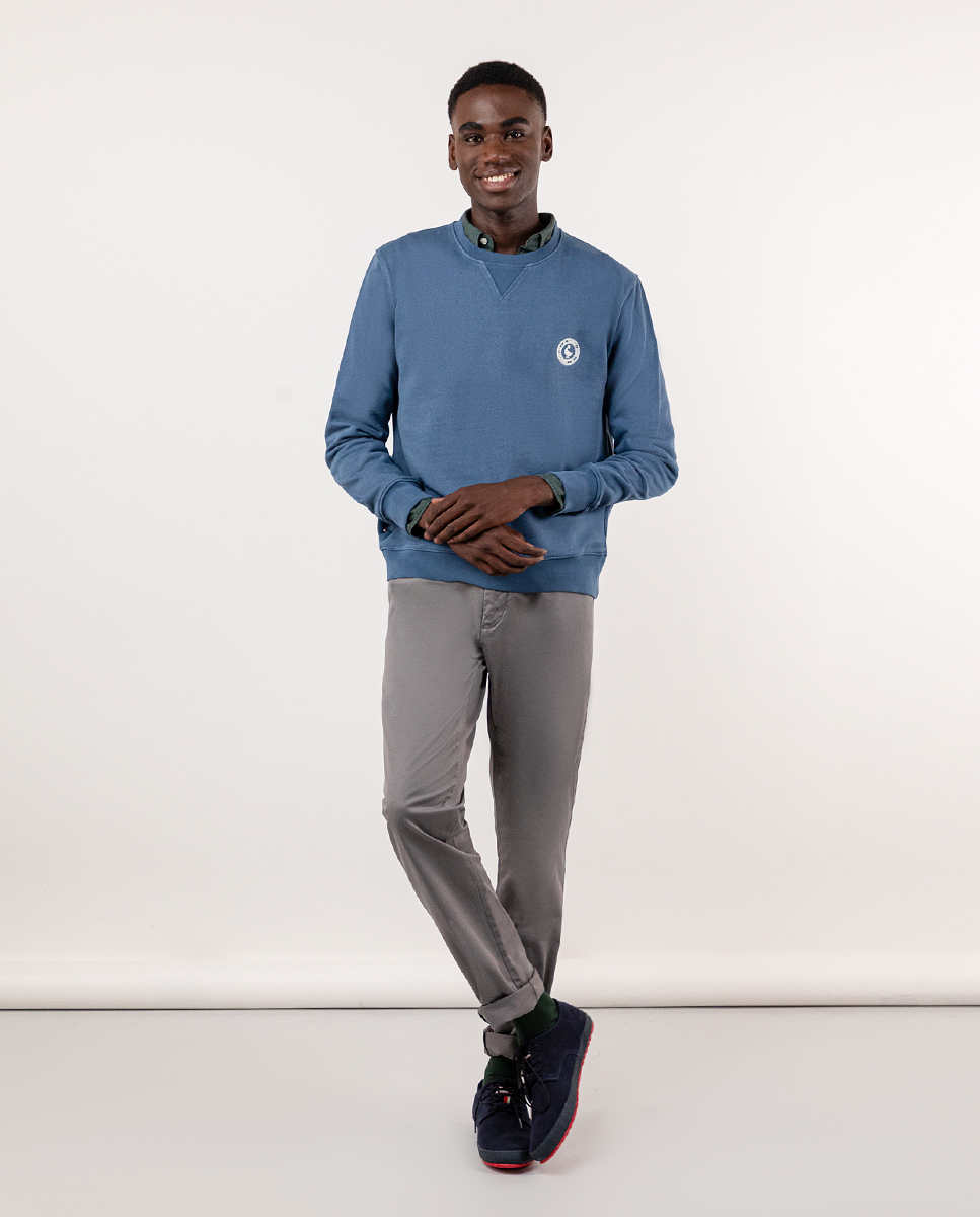 Pantalón Chino Básico Gris