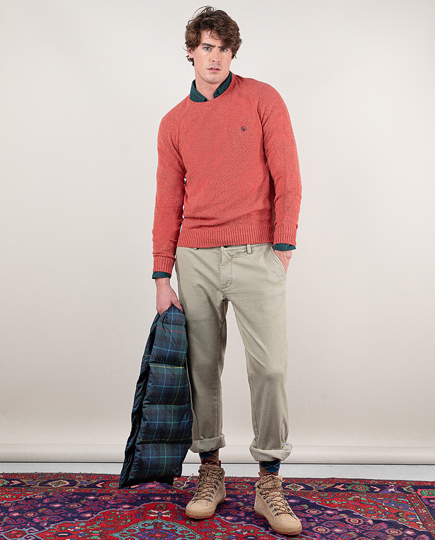 Pantalón Chino Invierno Beige