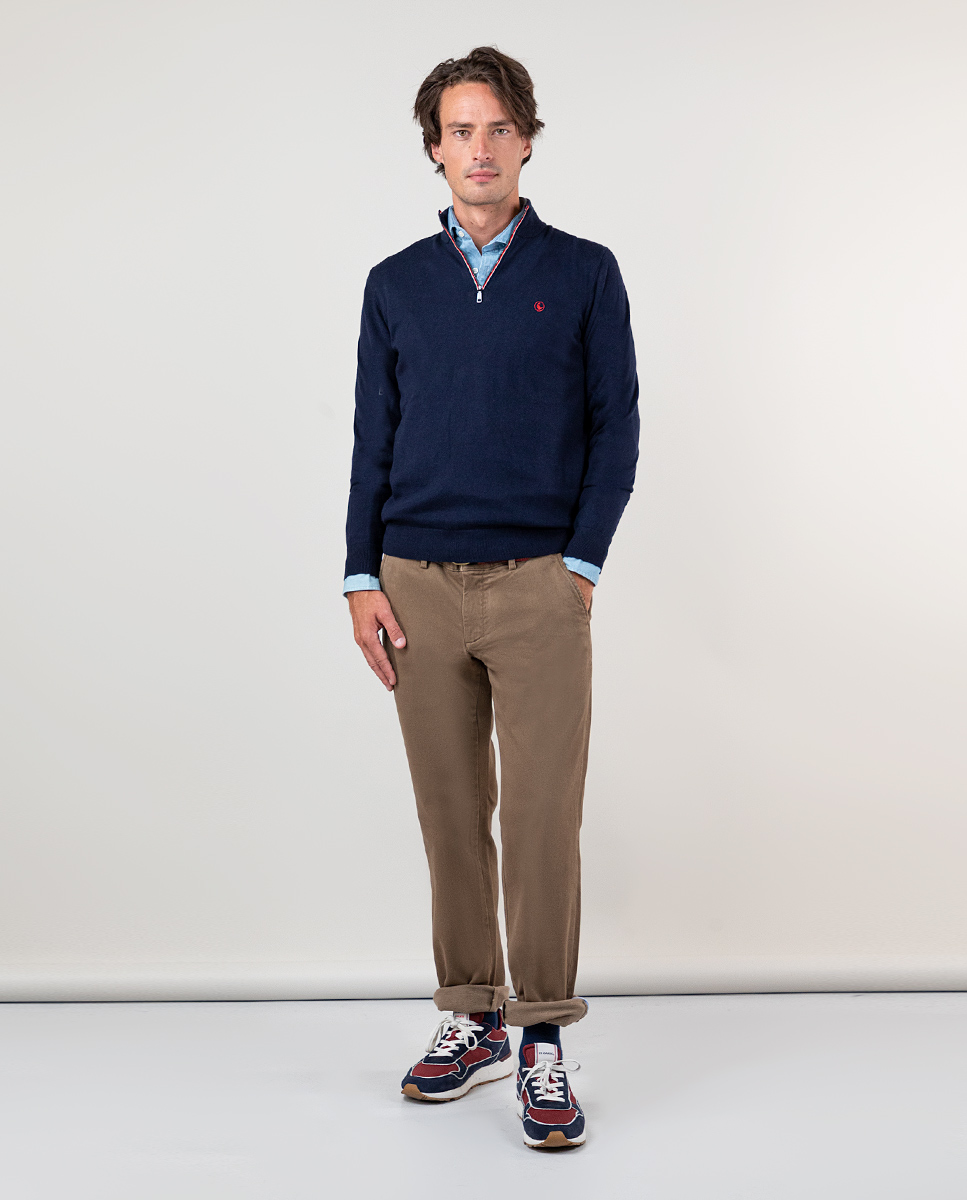 Pantalón Chino Invierno Tostado