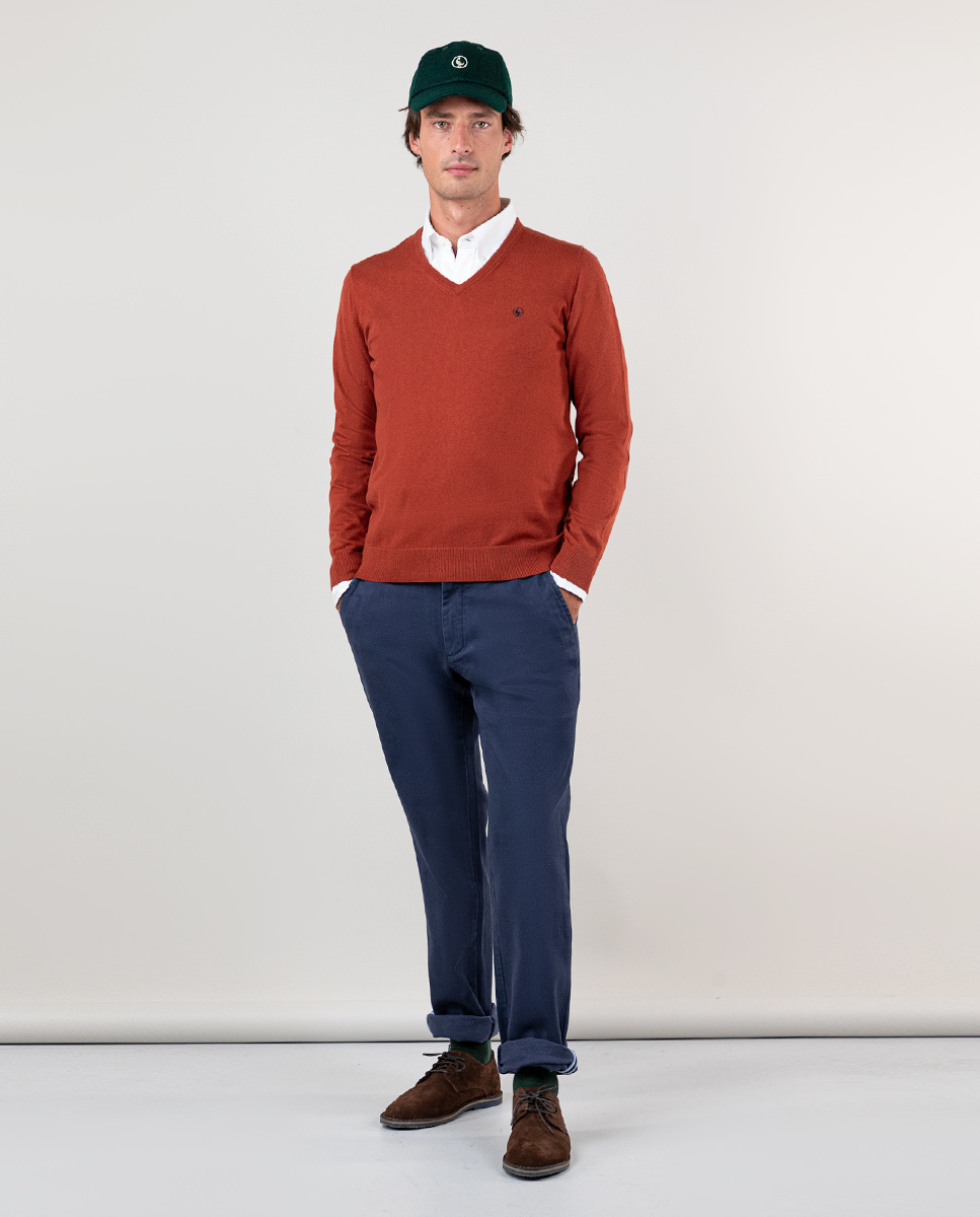 Navy Winter Chinos