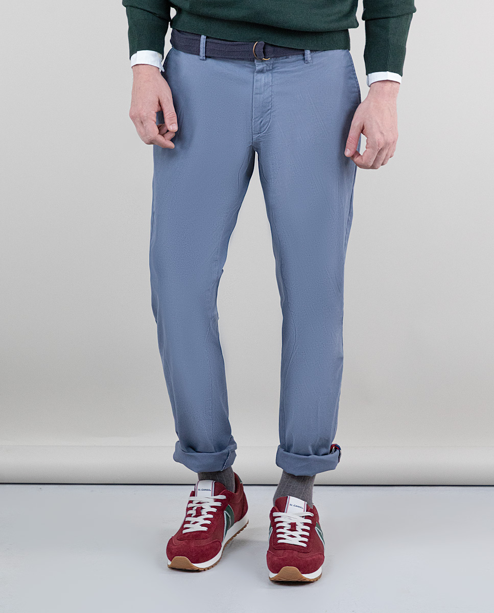Basic Medium Blue Chinos
