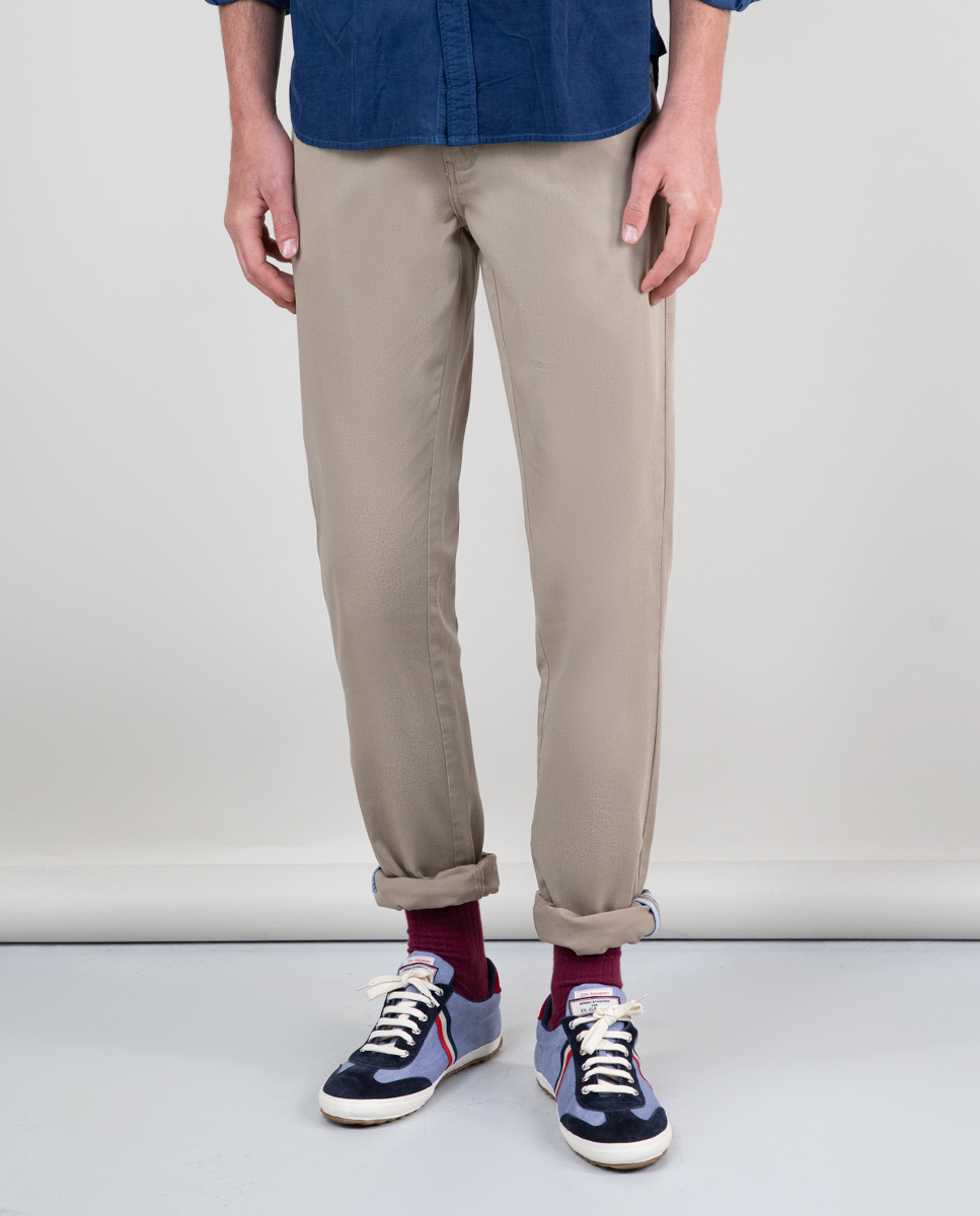 Beige 5-Pocket Trousers