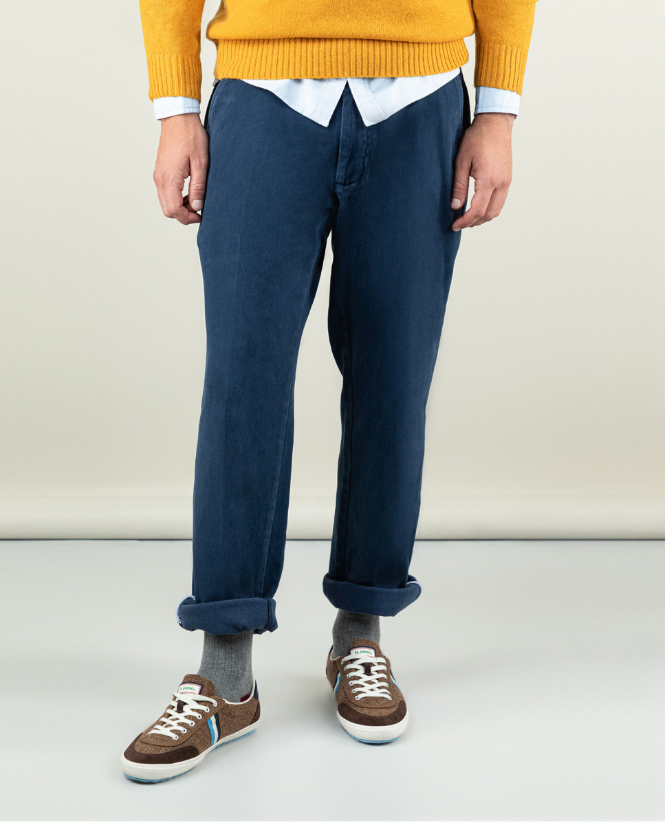 Navy Winter Chinos