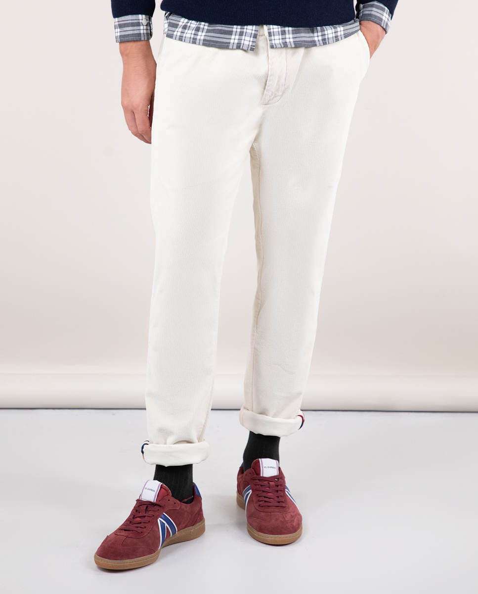 Cream Corduroy Chinos