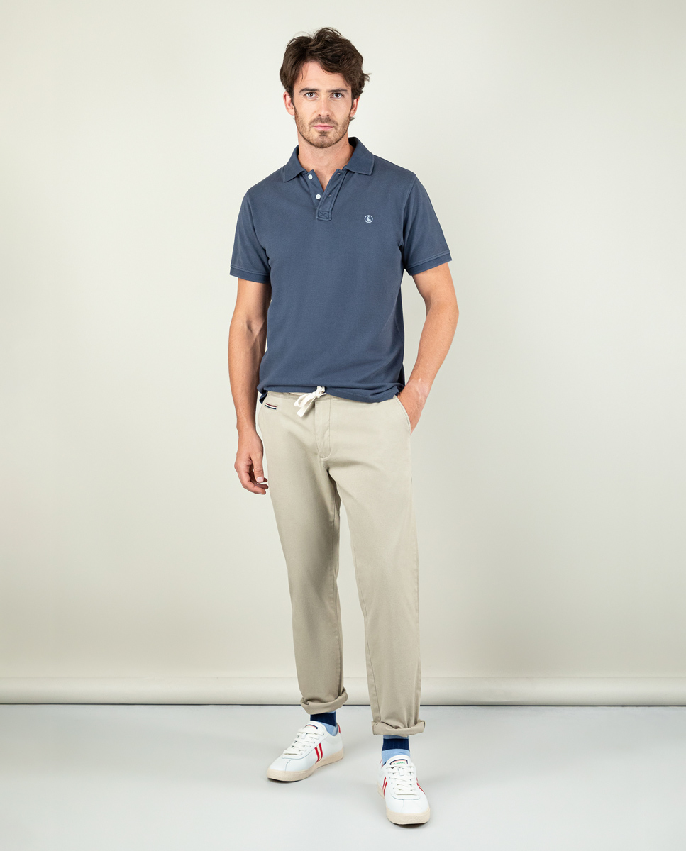 Beige Judo Trousers W Drawstrings