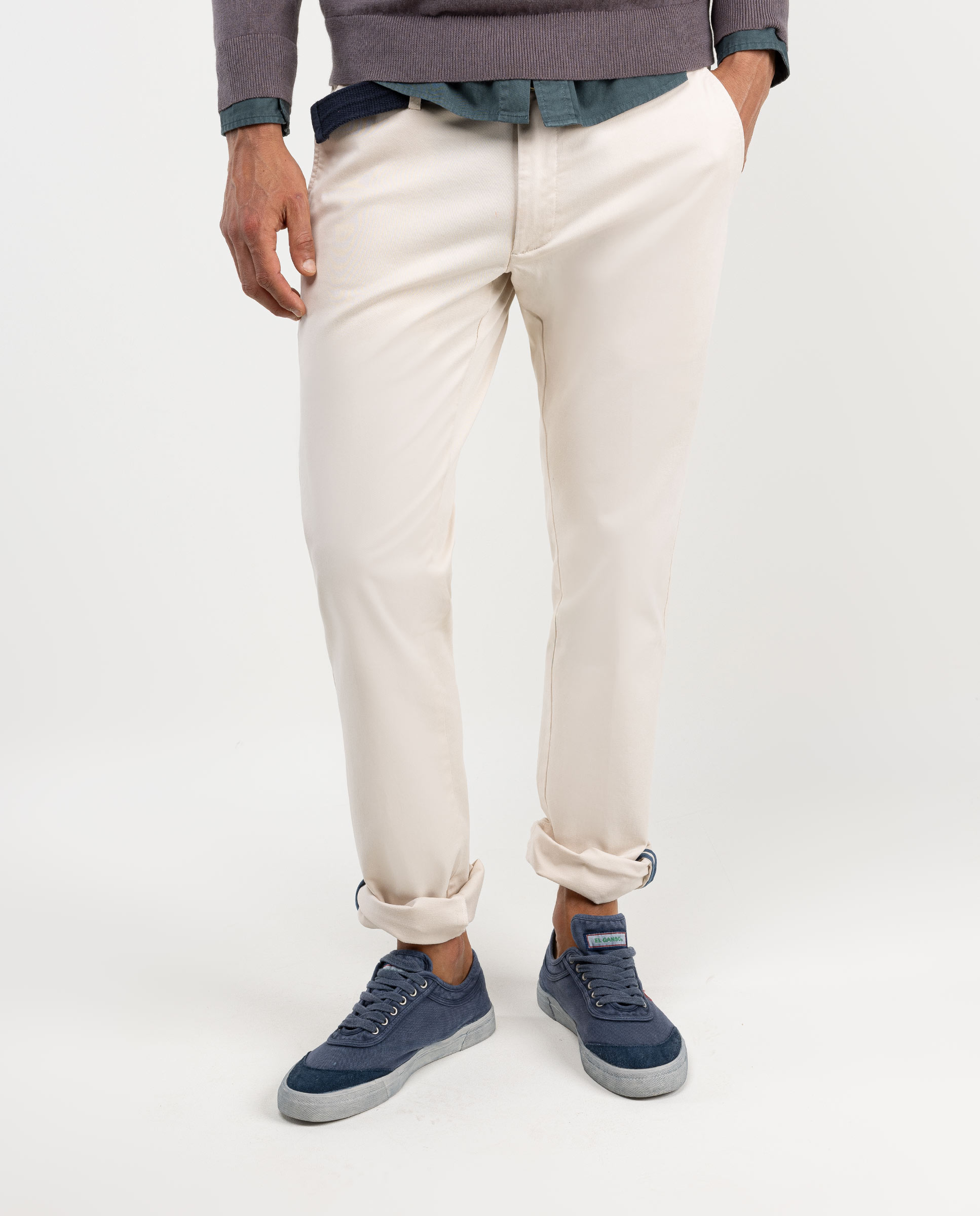Pantalón Chino Crudo Slim Fit