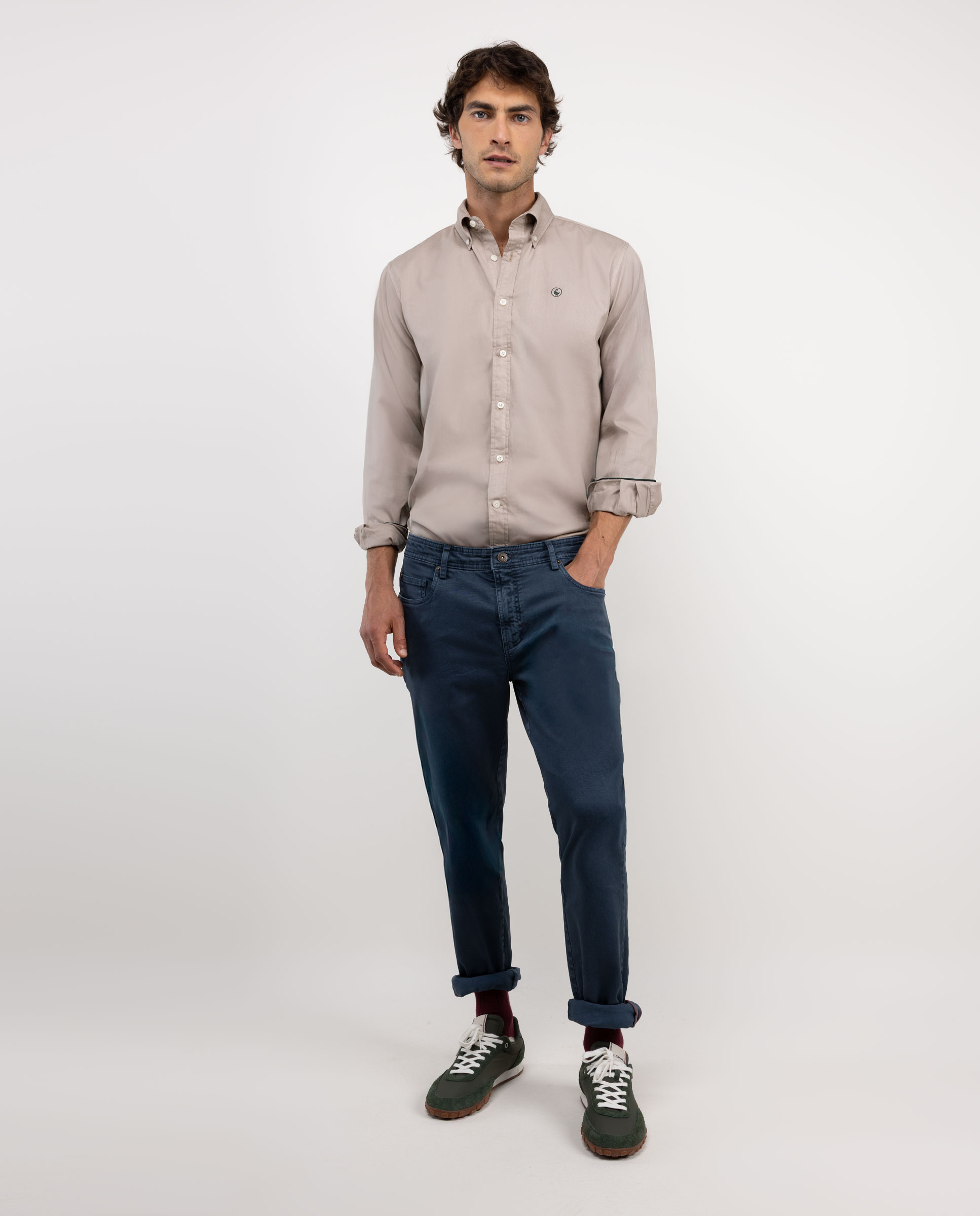 Pantalón 5 Bolsillos Marino Slim Fit