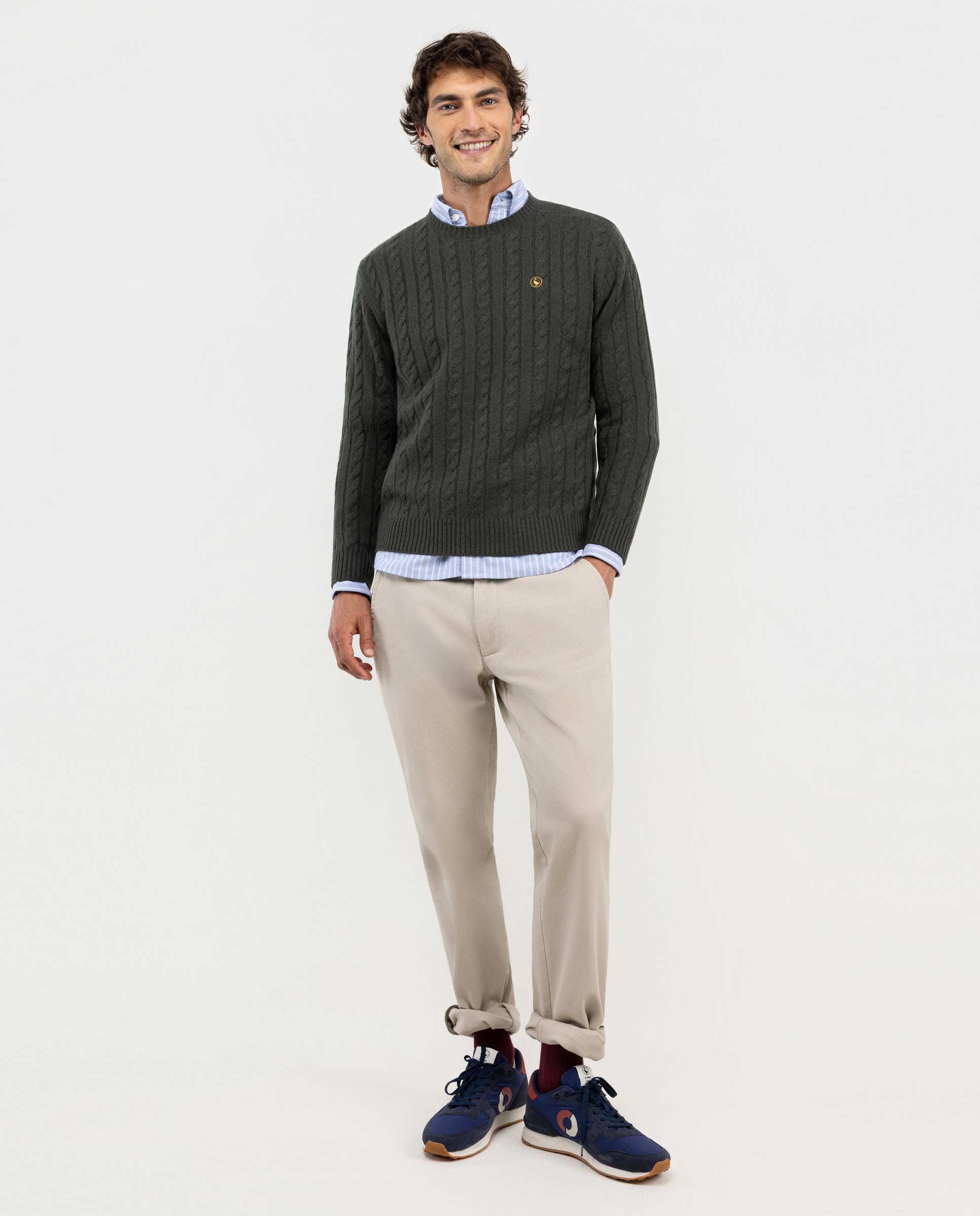 Taupe Regular Fit Winter Chinos