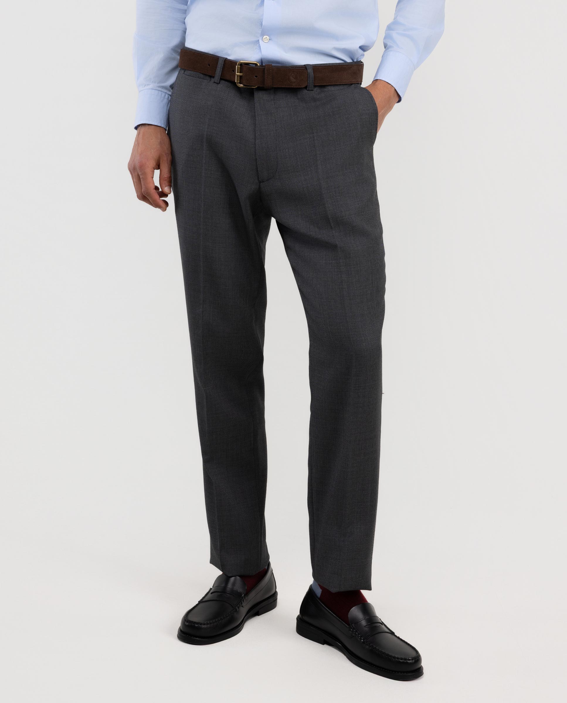 Grey Birdseye Trouser Separate