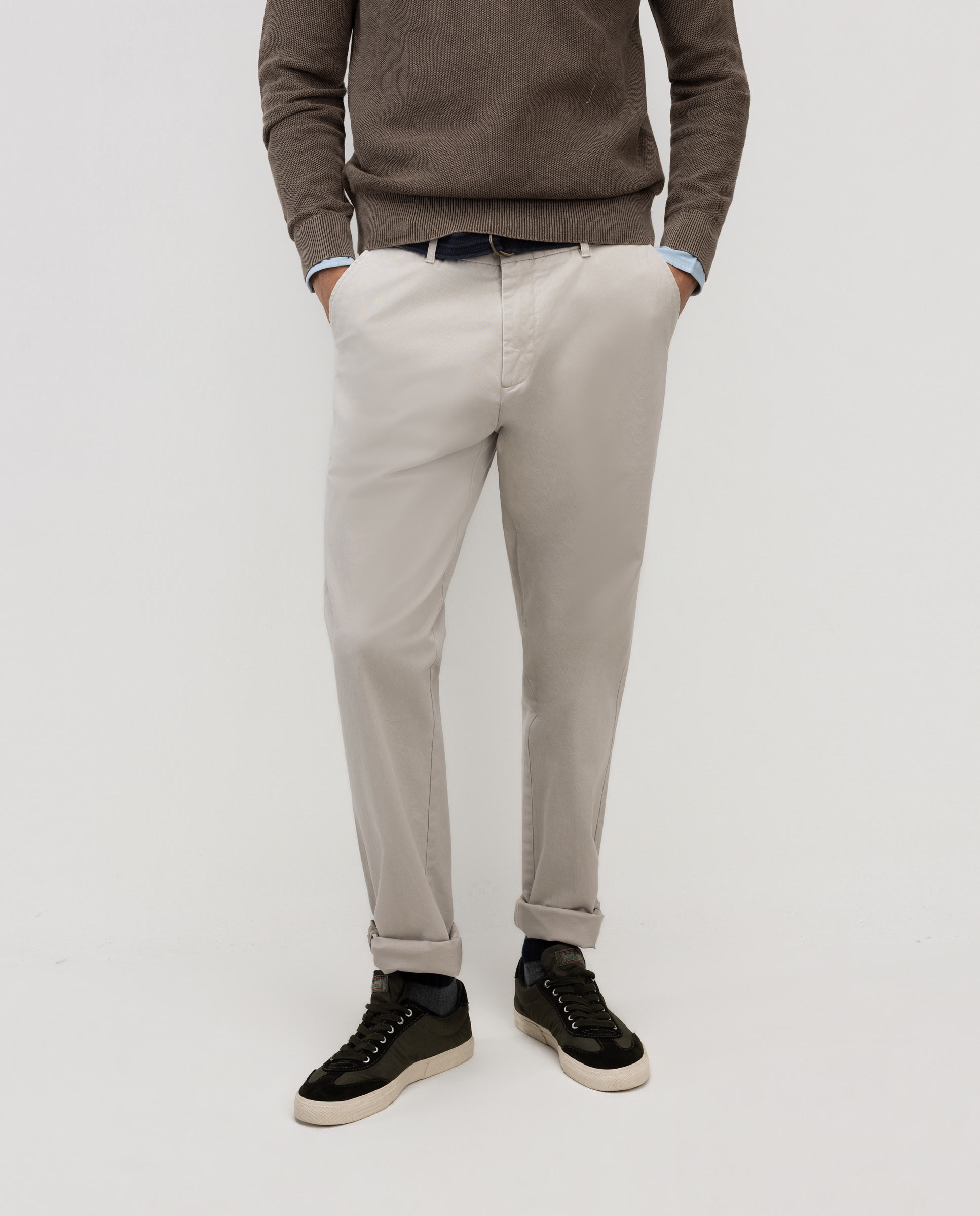 Pantalón Chino Regular Beige