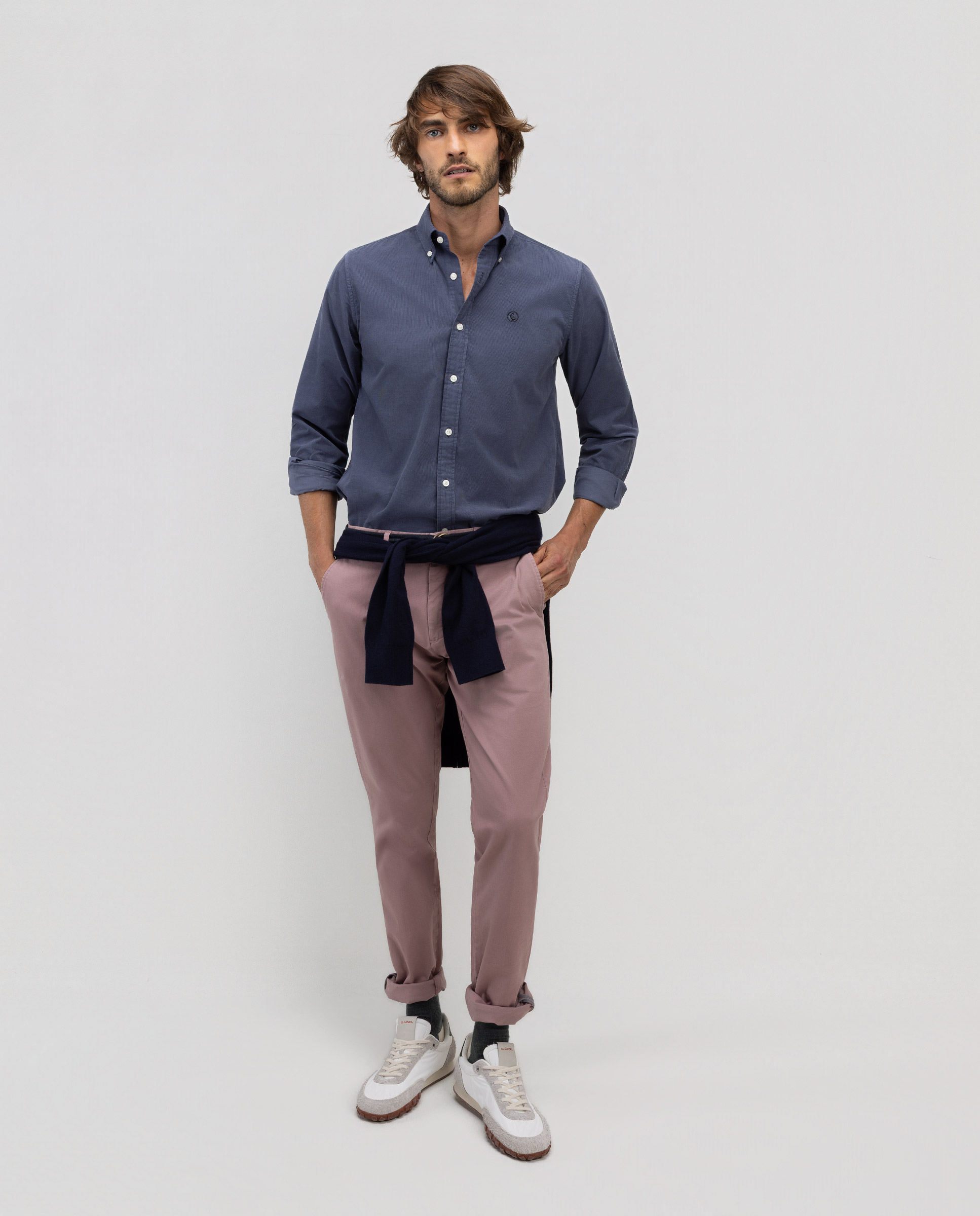 Pantalón Chino Rosa Slim
