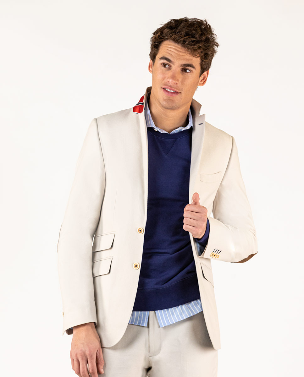 Stone Panama Blazer