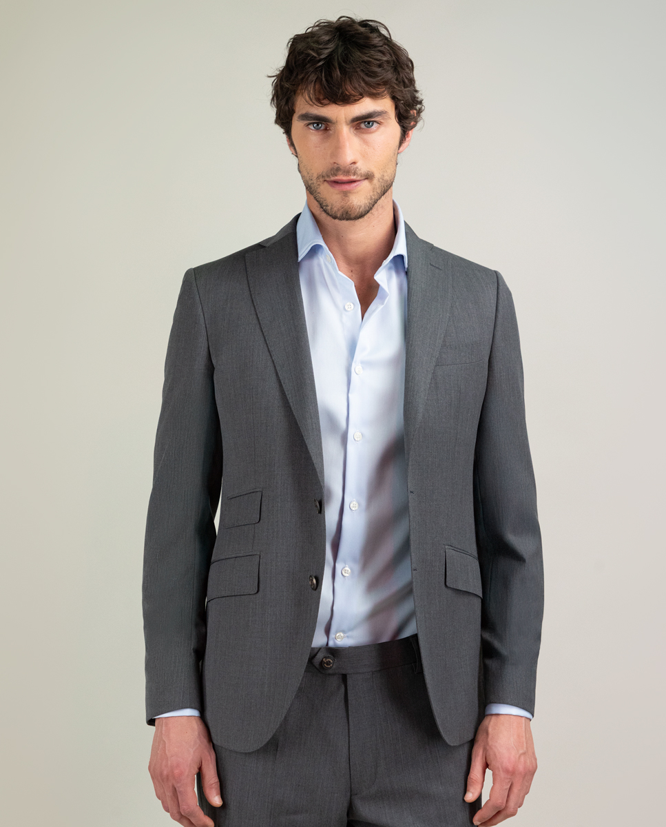 Grey Solid-Coloured Washable Jacket Separate