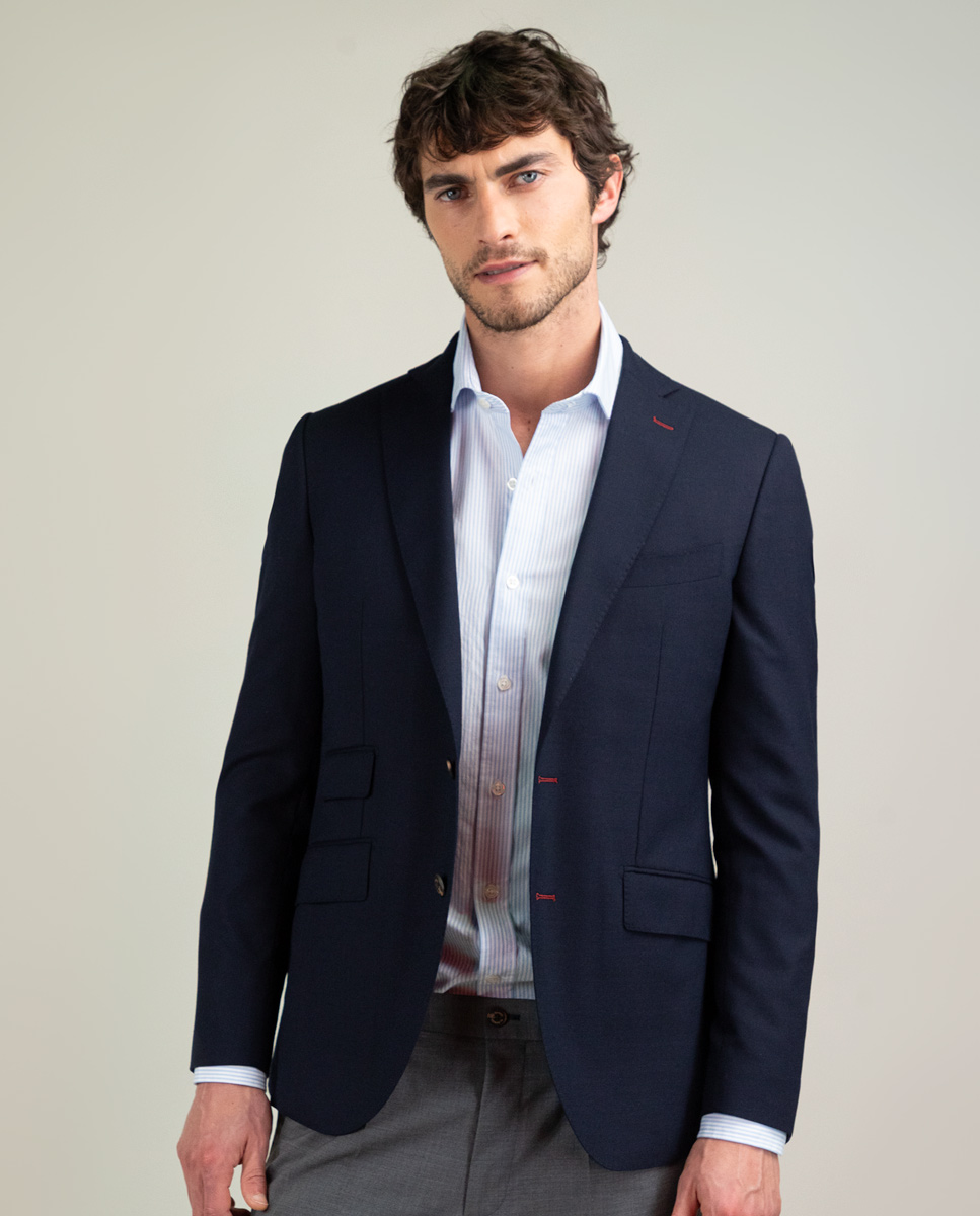 Navy Structured Washable Jacket Separate