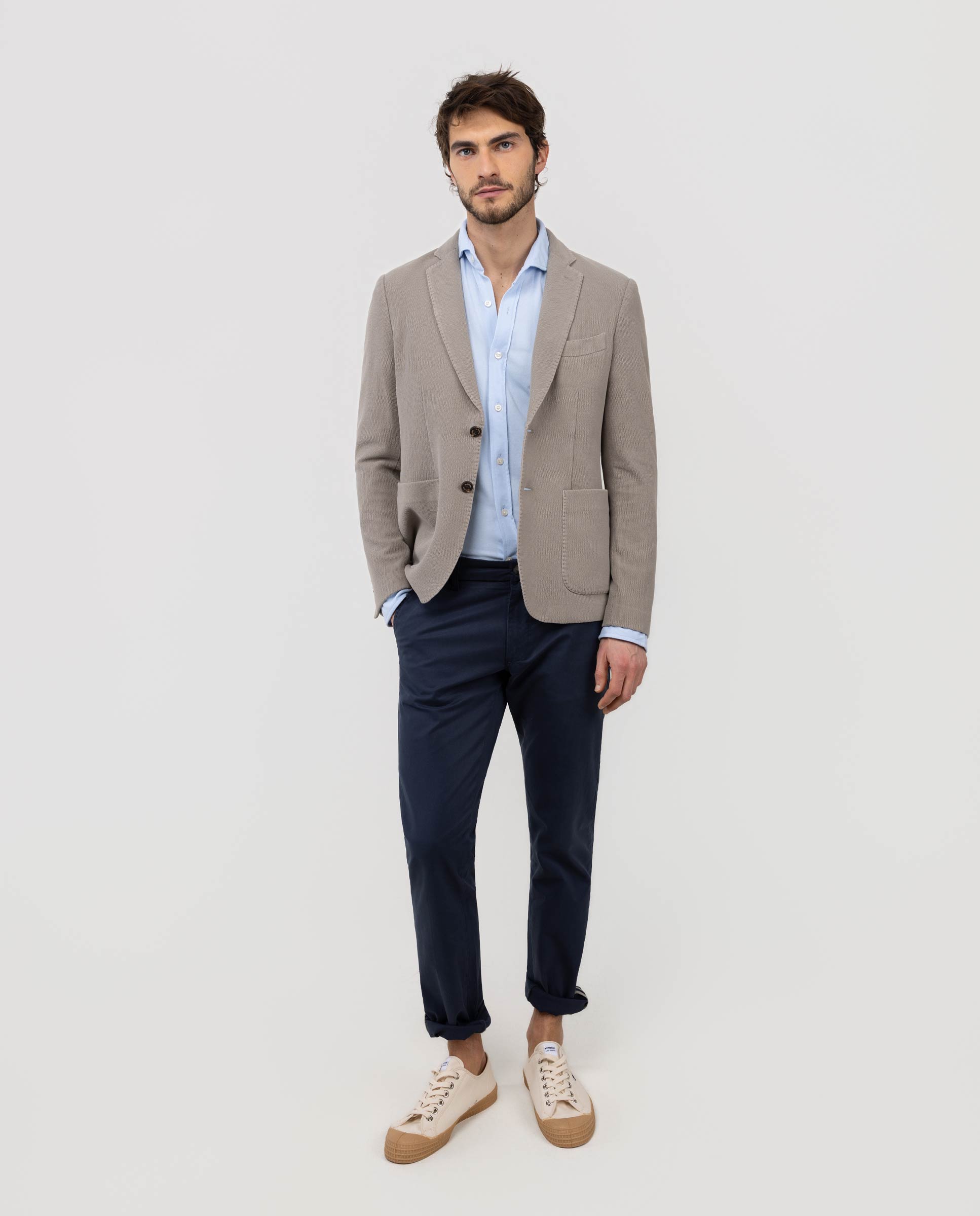 Piqué Knit Garment-Dyed Toasted Blazer