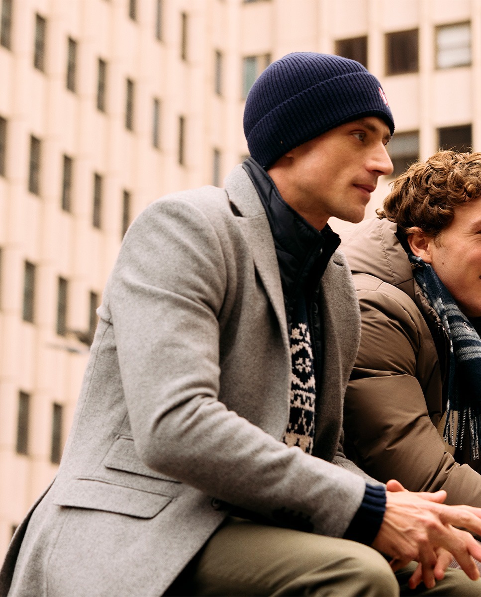 Grey Wool Jacket with Detachable Vest