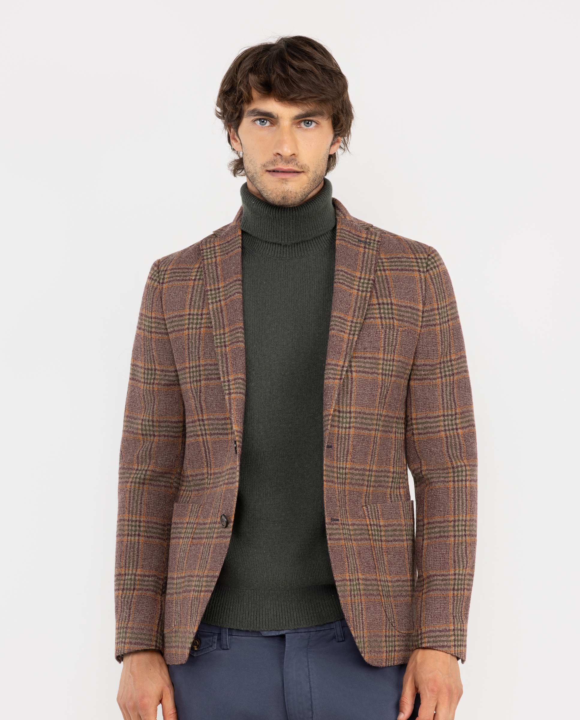 Limited Edition Tan Checked Wool Jacket