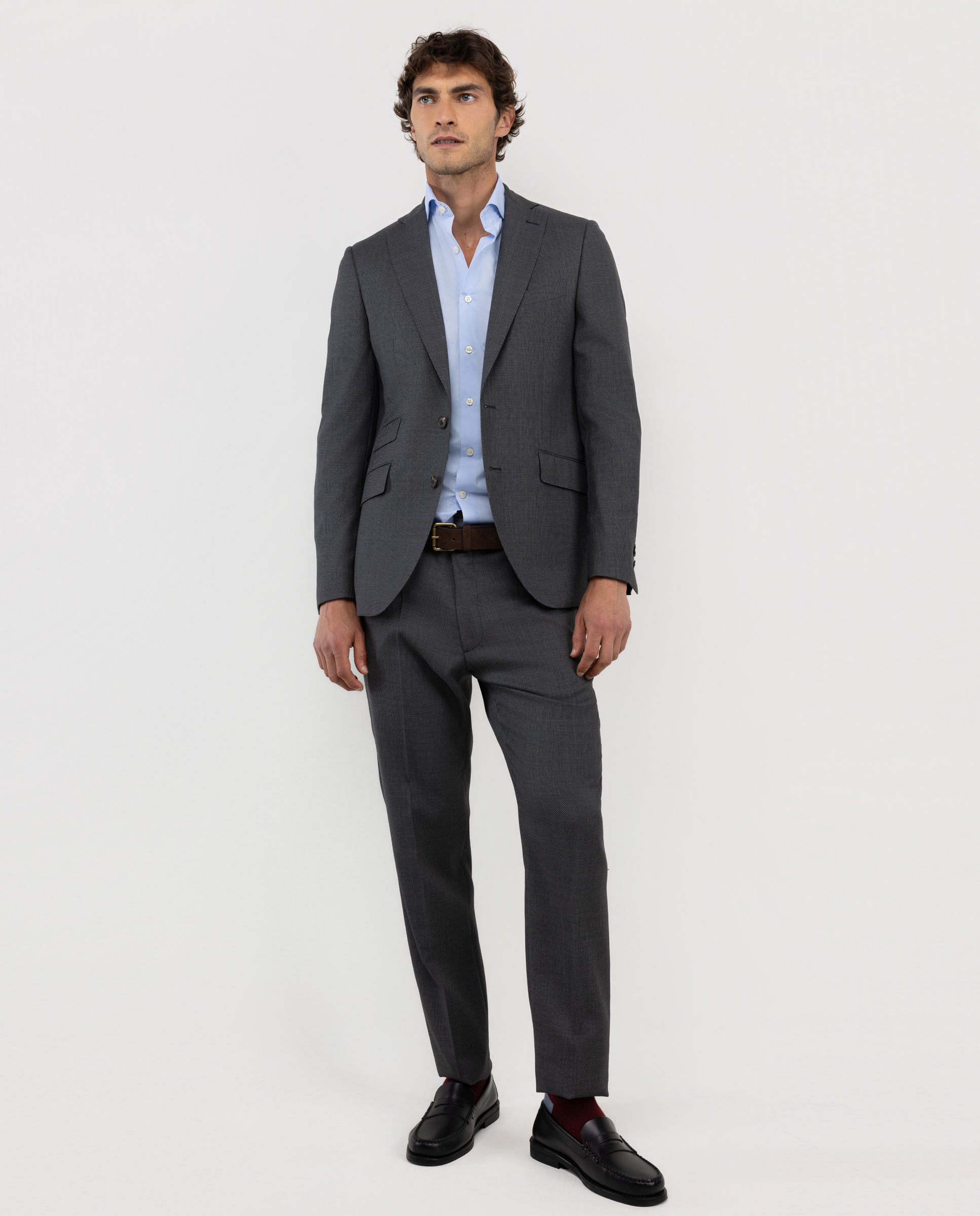 Grey Birdseye Jacket Separate